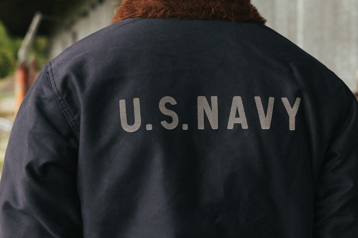 BR15340 Buzz Rickson's 1943 Model N-1 Navy Department Deck Jacket- Navy