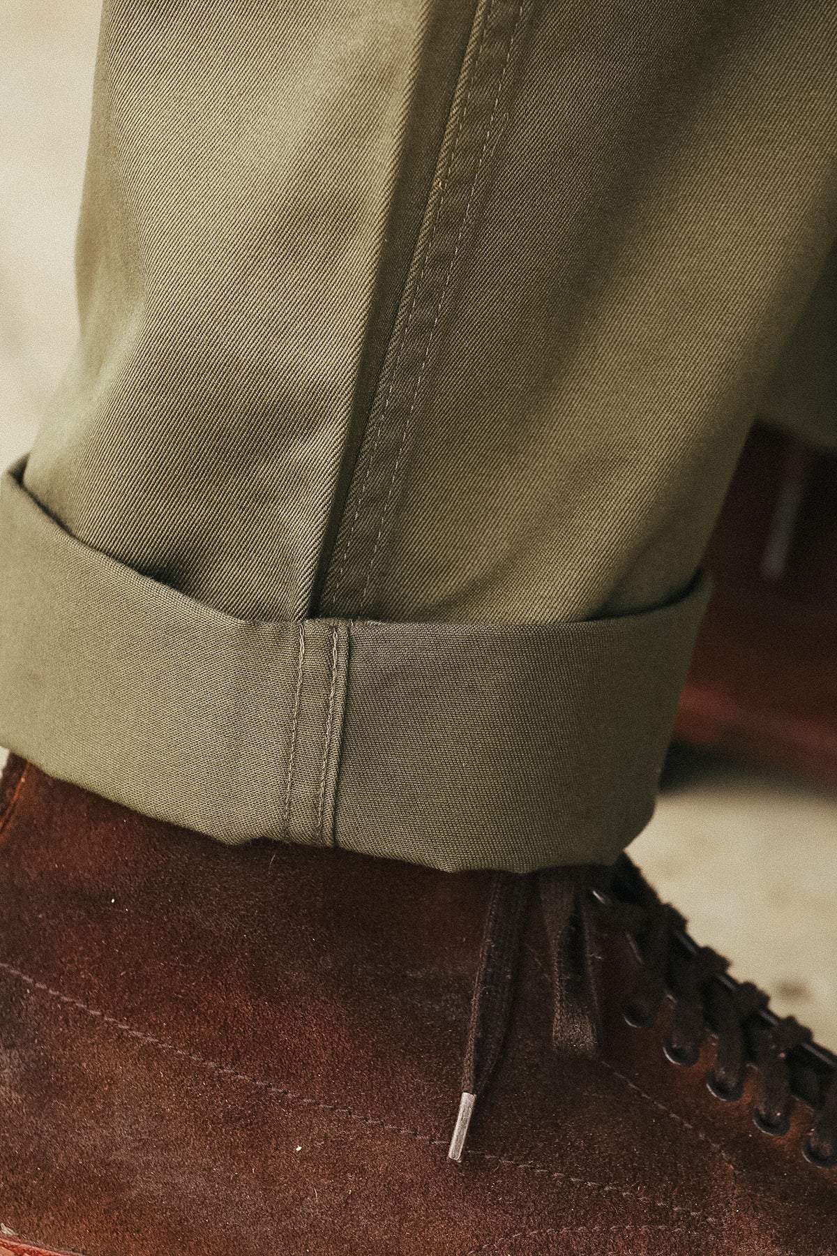 BR40025A Buzz Rickson Original Spec Chinos- Olive