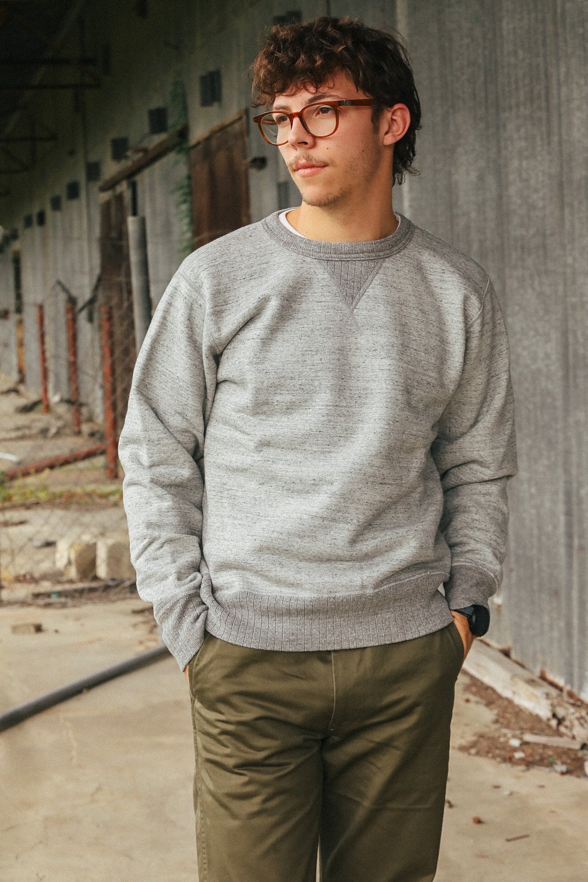 WV67728 Whitesville Crew Sweatshirt - Grey