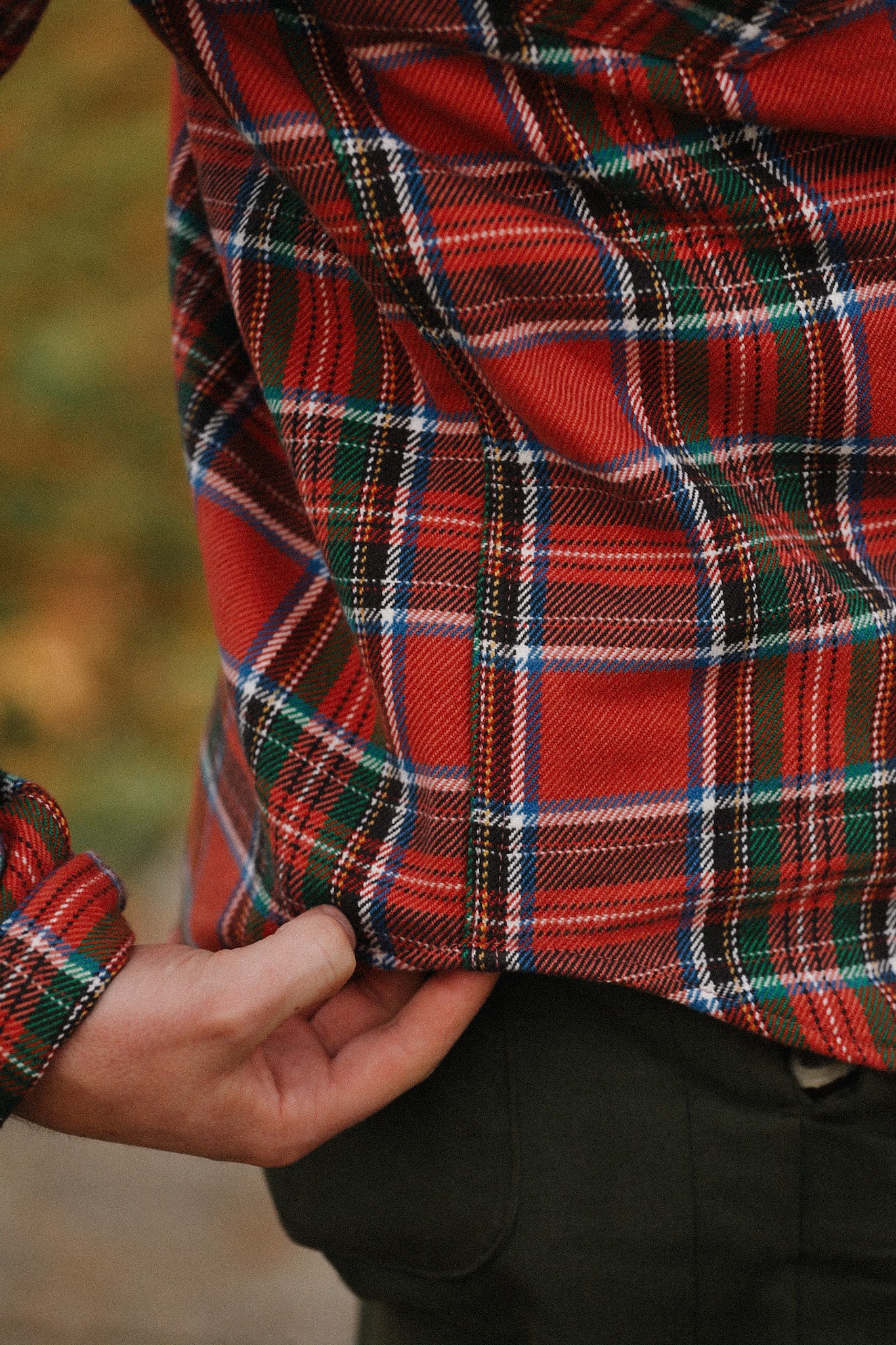 Ultra Heavy Flannel American Check Western Shirt - Red &quot;The Watermelon Man&quot; IHSH-436-RED