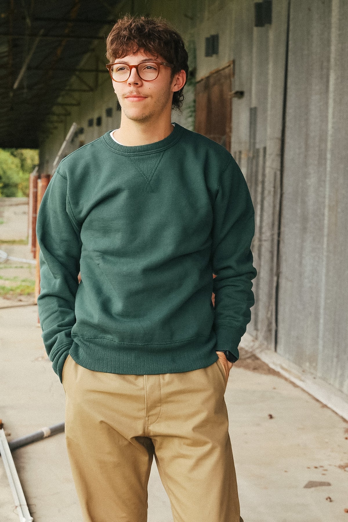 WV67728 Whitesville Crew Sweatshirt -Green