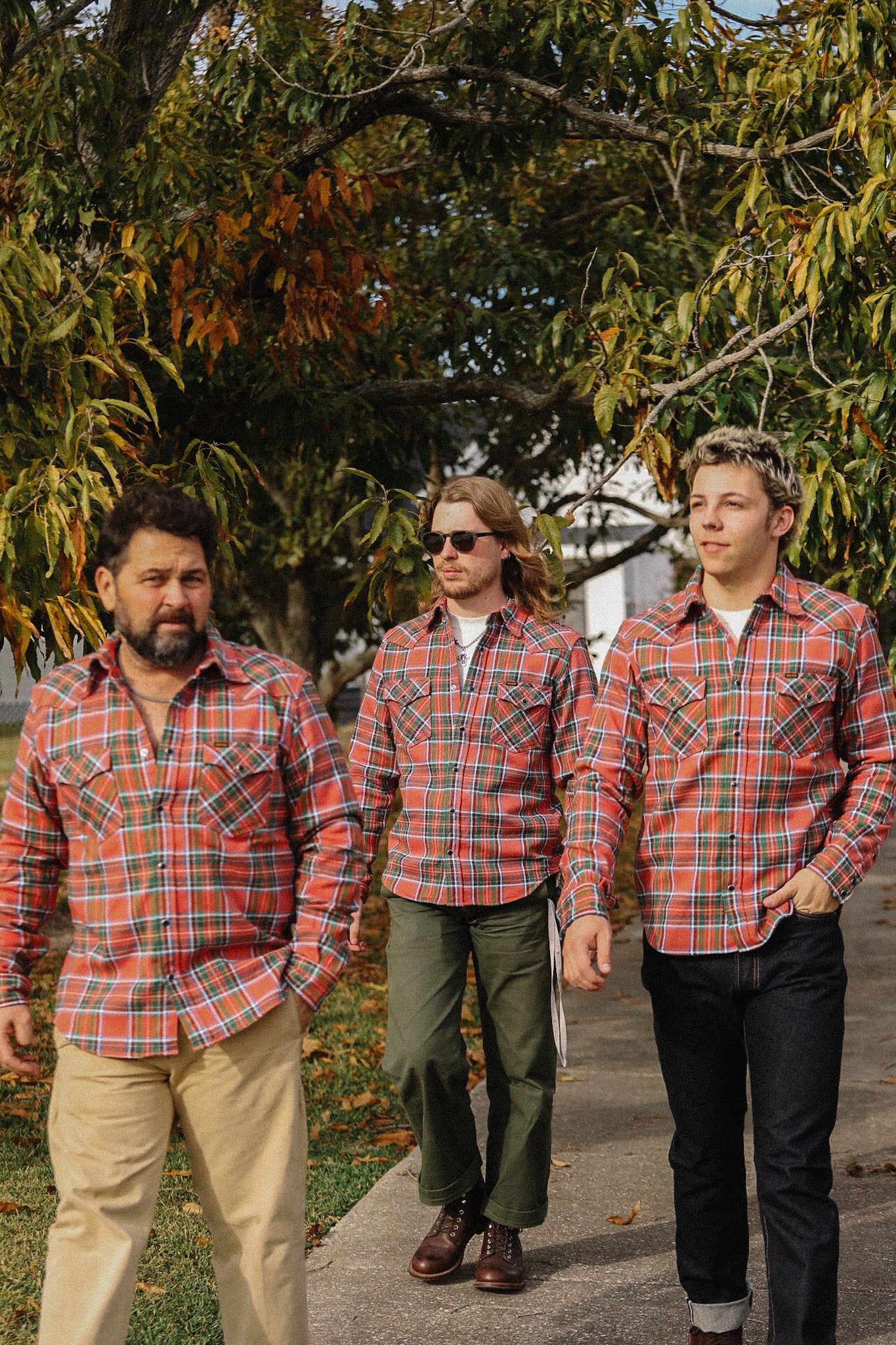 Ultra Heavy Flannel American Check Western Shirt - Red &quot;The Watermelon Man&quot; IHSH-436-RED