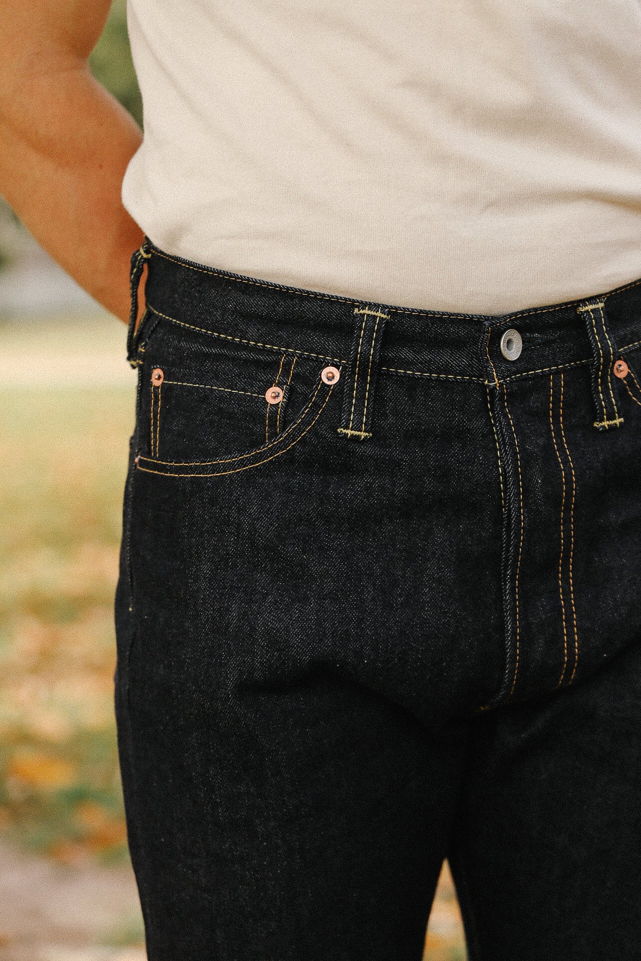 888 14oz Selvedge Denim Medium/High Rise Tapered - Indigo IH-888S-142