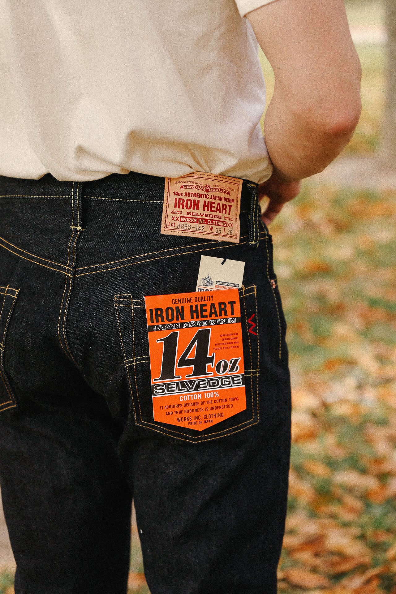 888 14oz Selvedge Denim Medium/High Rise Tapered - Indigo IH-888S-142