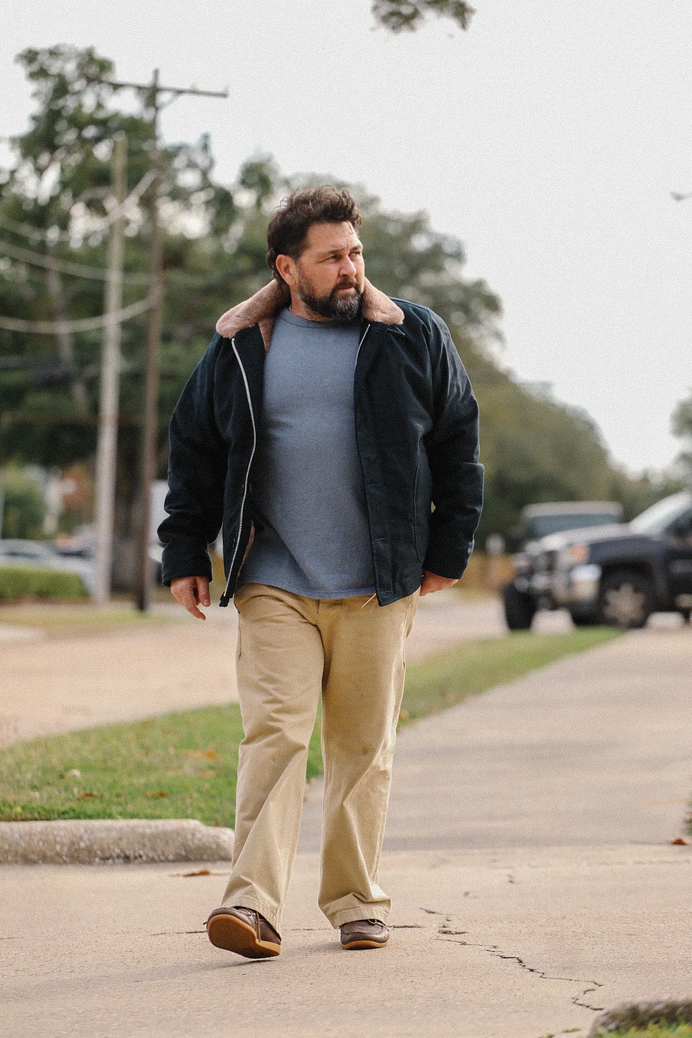 IHM-35-NAVY N1 Deck Jacket - Navy Whipcord