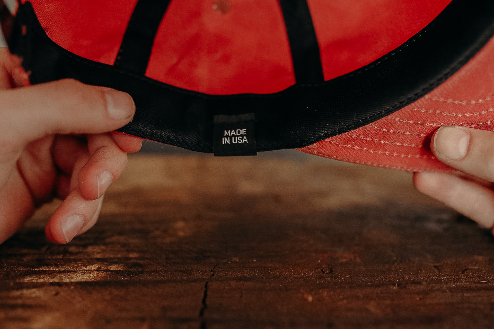 Waxed Vintage Trucker- Nautical Red