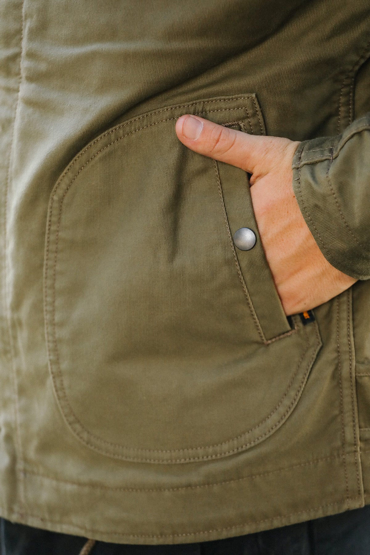 IHM-53-ODG 12oz Whipcord Lightweight N1 Deck Jacket - Olive Drab Green