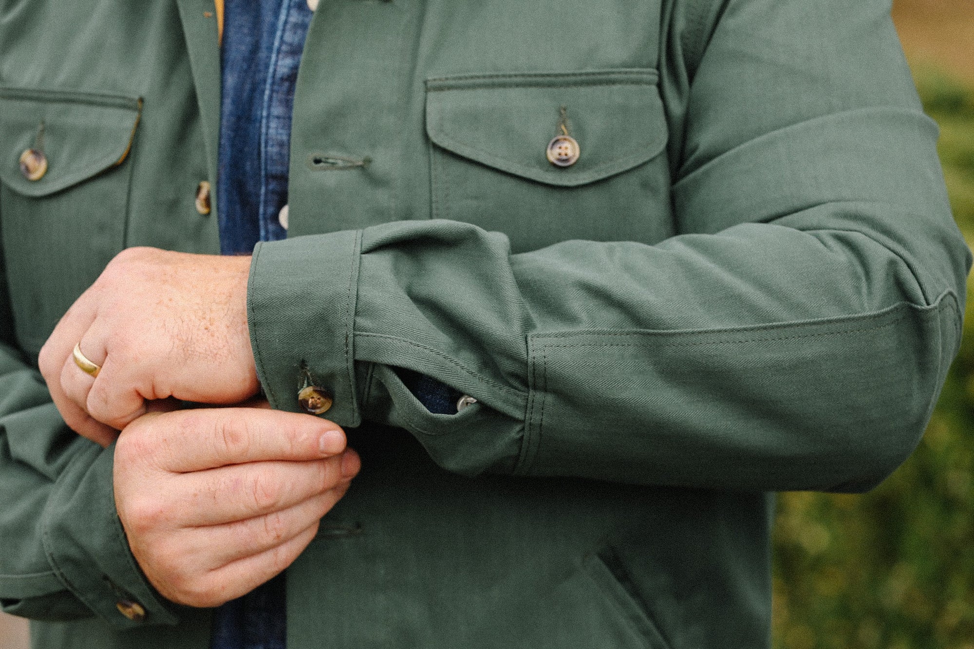 Waxed Canvas Crissman- Spruce