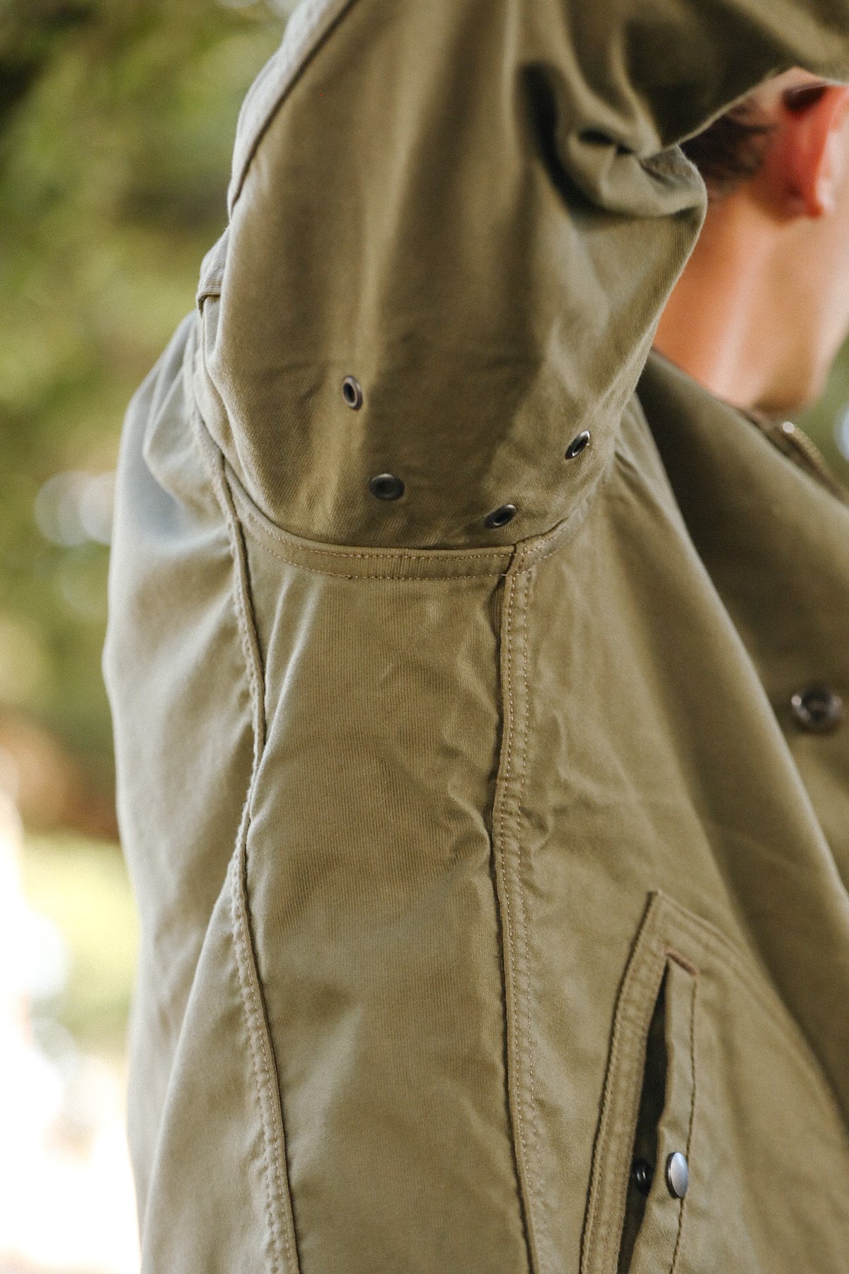 IHM-53-ODG 12oz Whipcord Lightweight N1 Deck Jacket - Olive Drab Green