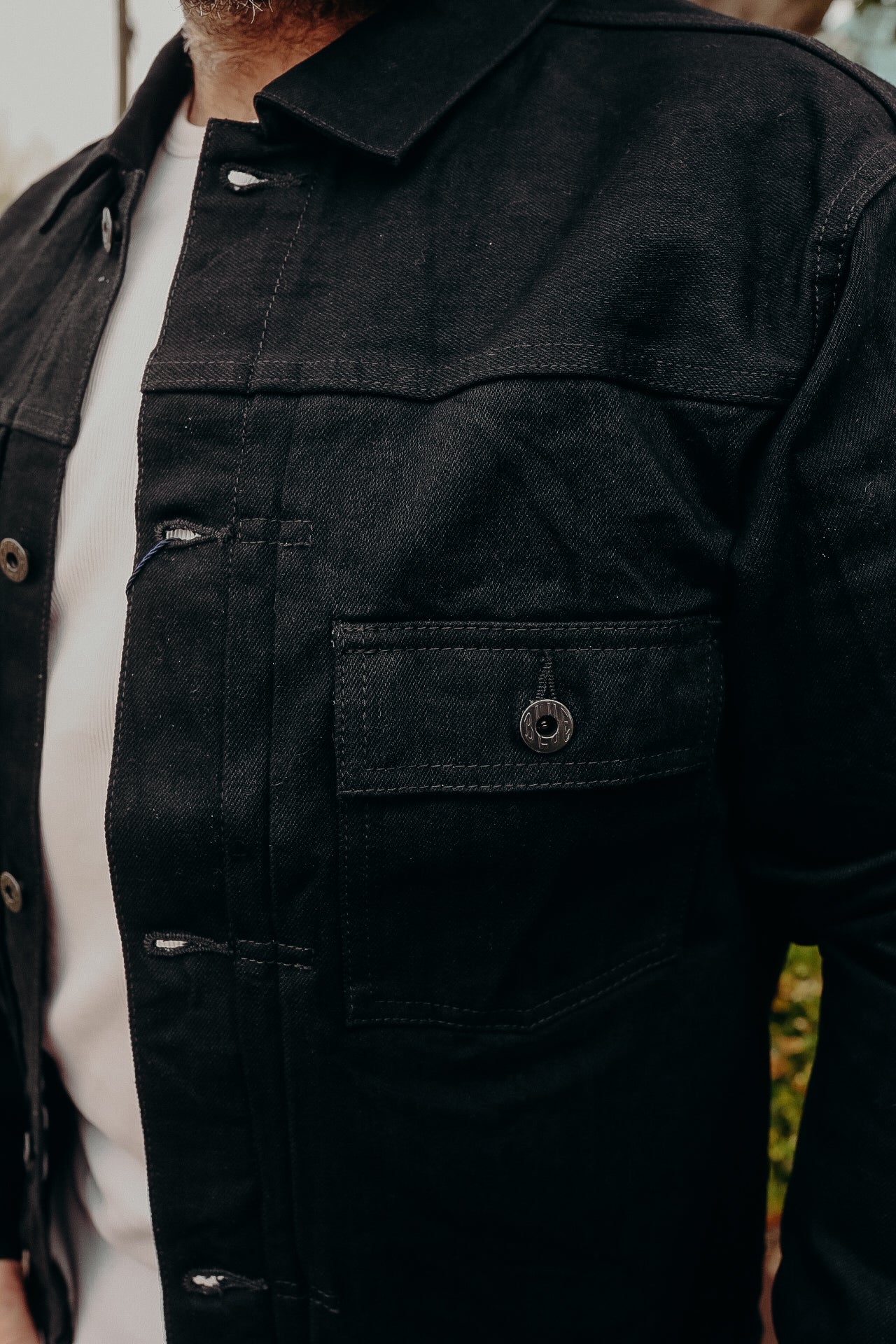 14oz Type2 Black Denim Jacket (JBGJ10024A) – Iron Shop Provisions