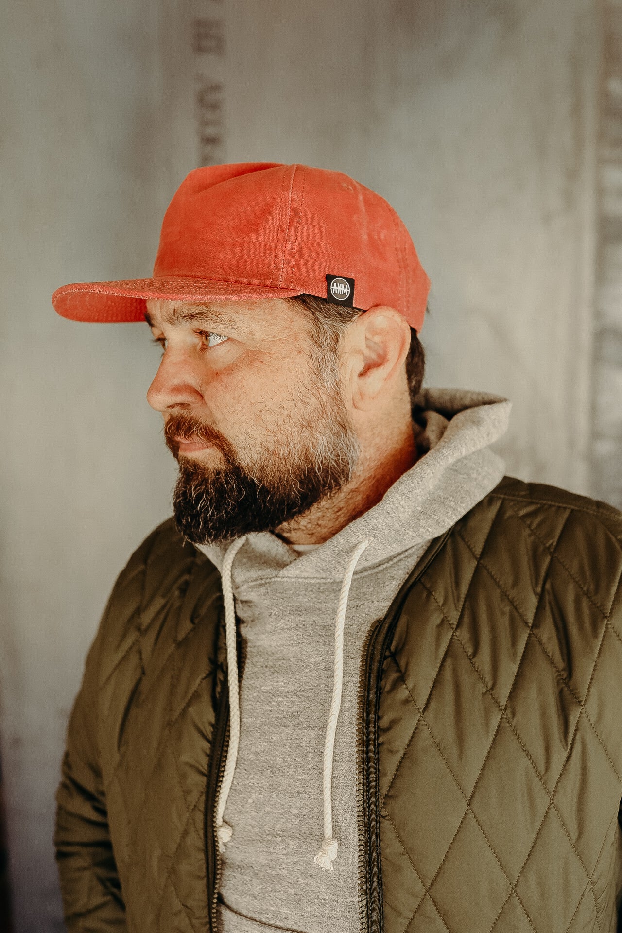 Waxed Vintage Trucker- Nautical Red