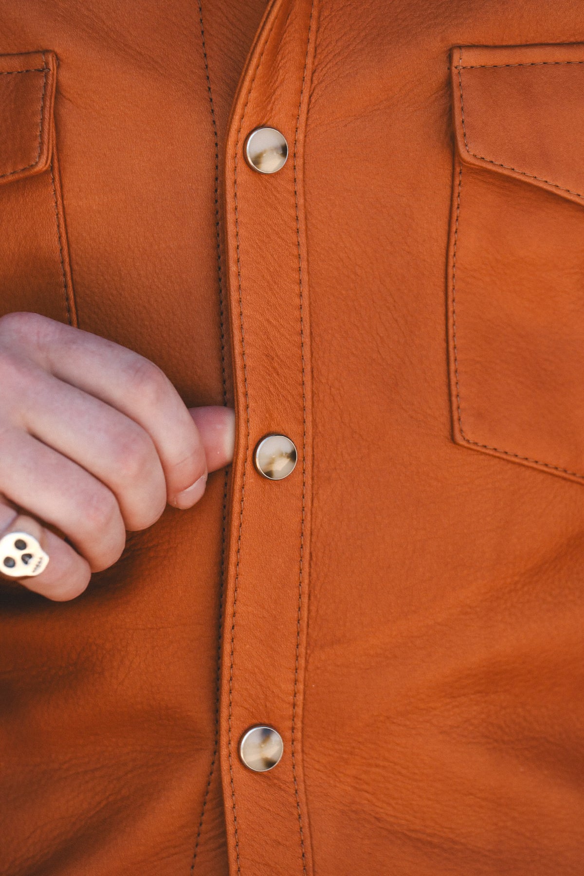 Y'2 SS-13 Steer Oil Western Shirt- Camel