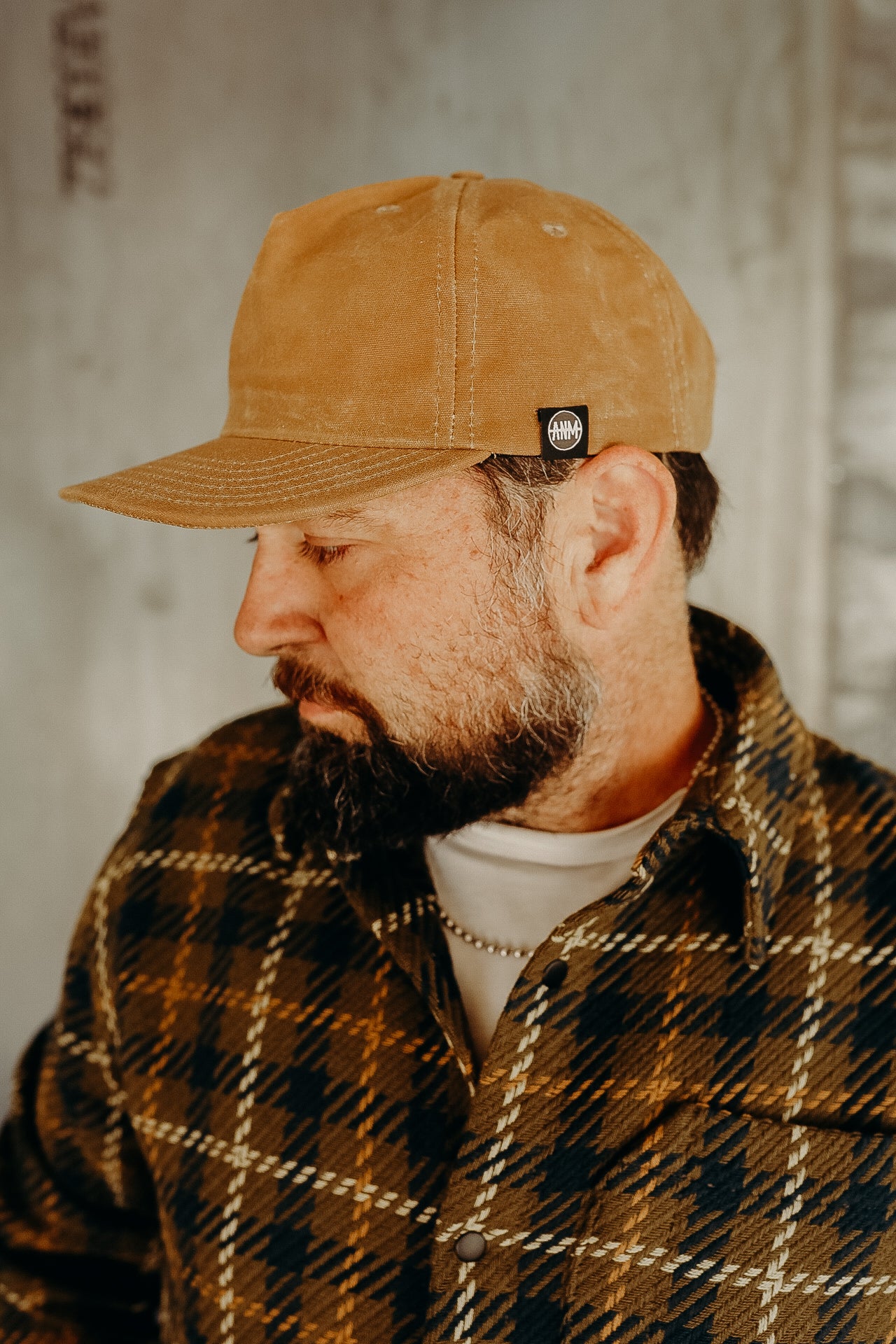 Waxed Vintage Trucker- Camel