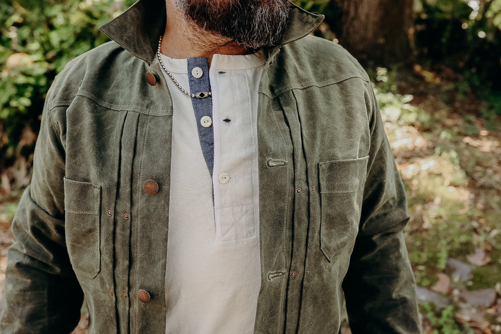 RJ-1 Riders Jacket - Waxed Canvas Olive for ISP