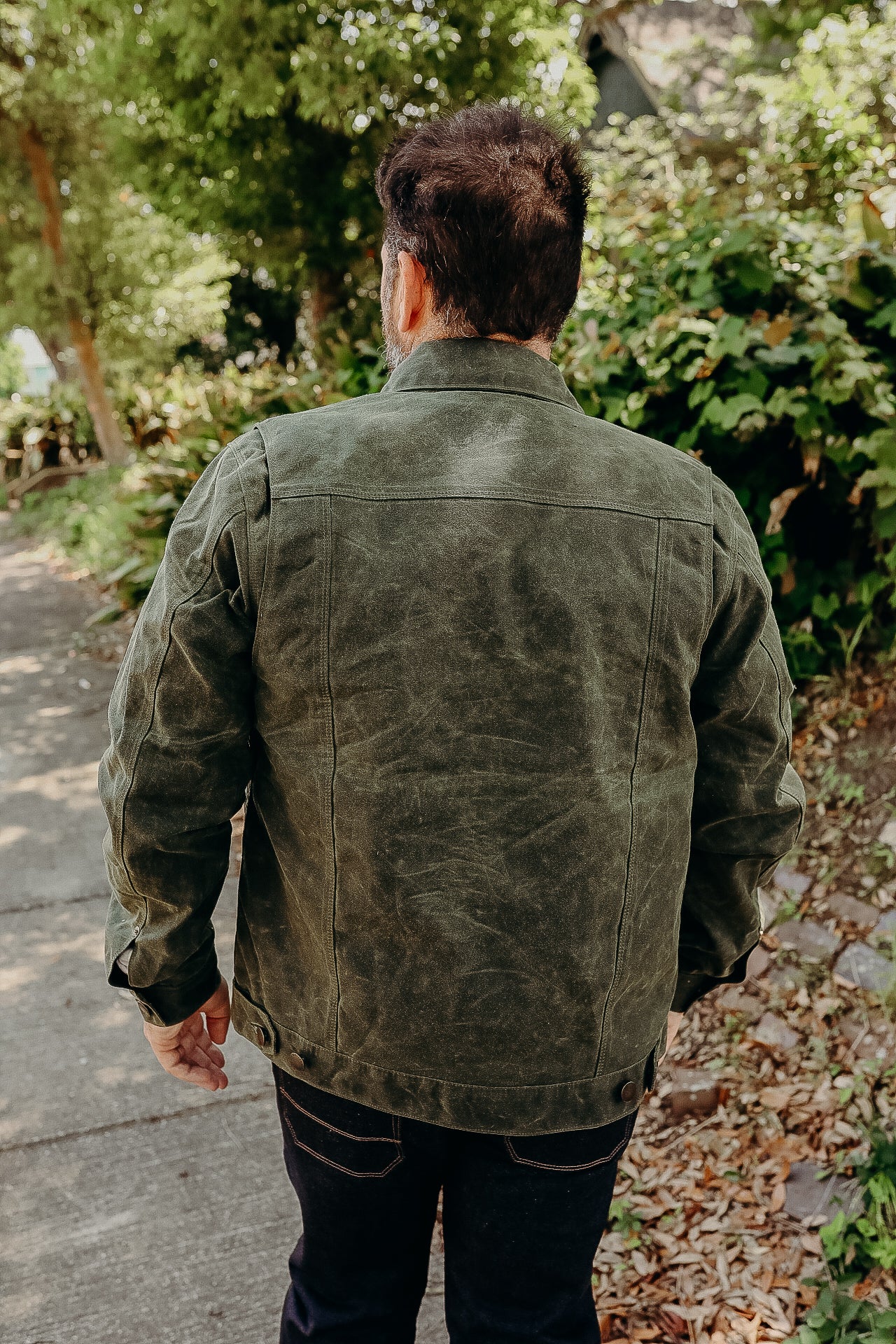 RJ-1 Riders Jacket - Waxed Canvas Olive for ISP