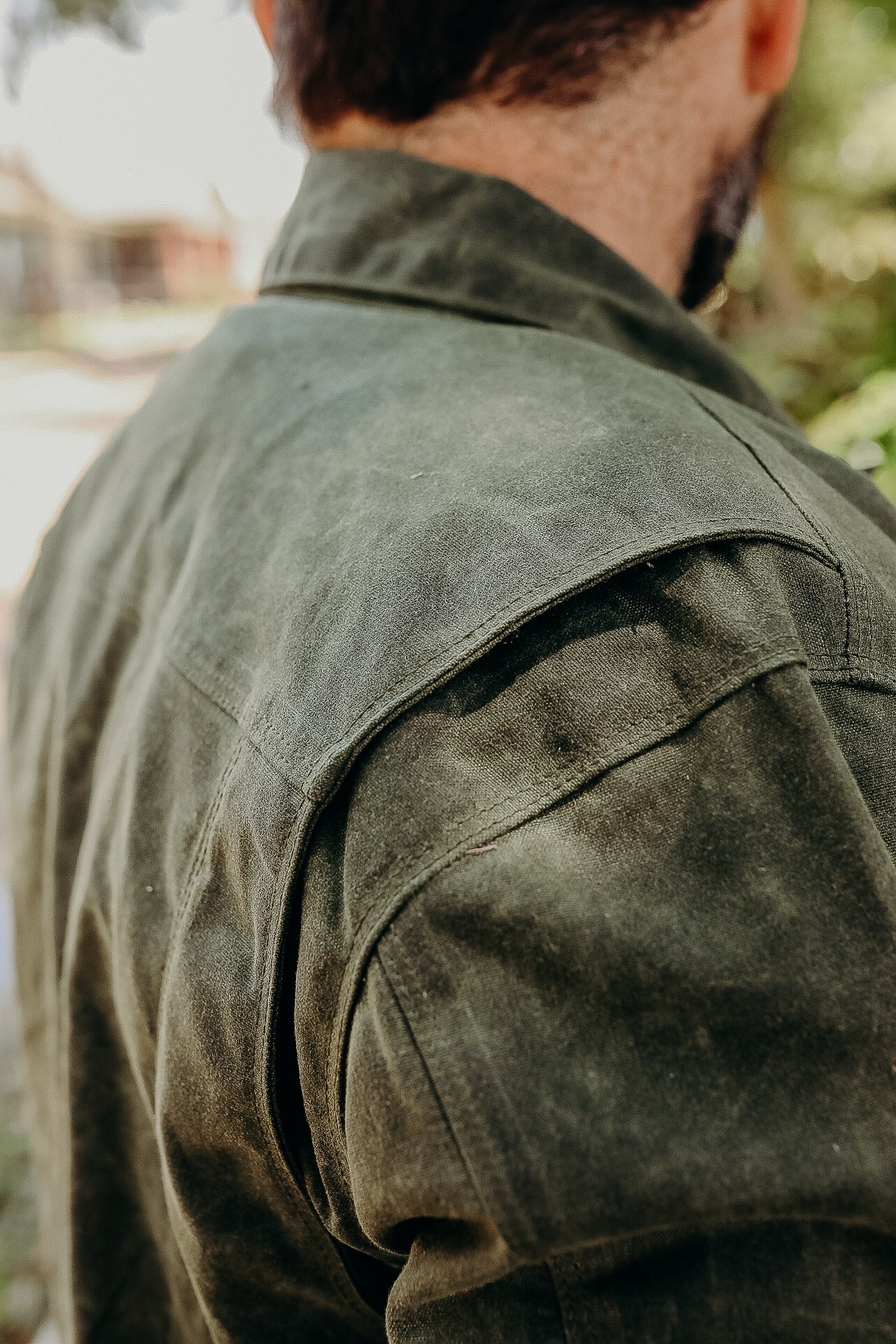 RJ-1 Riders Jacket - Waxed Canvas Olive for ISP