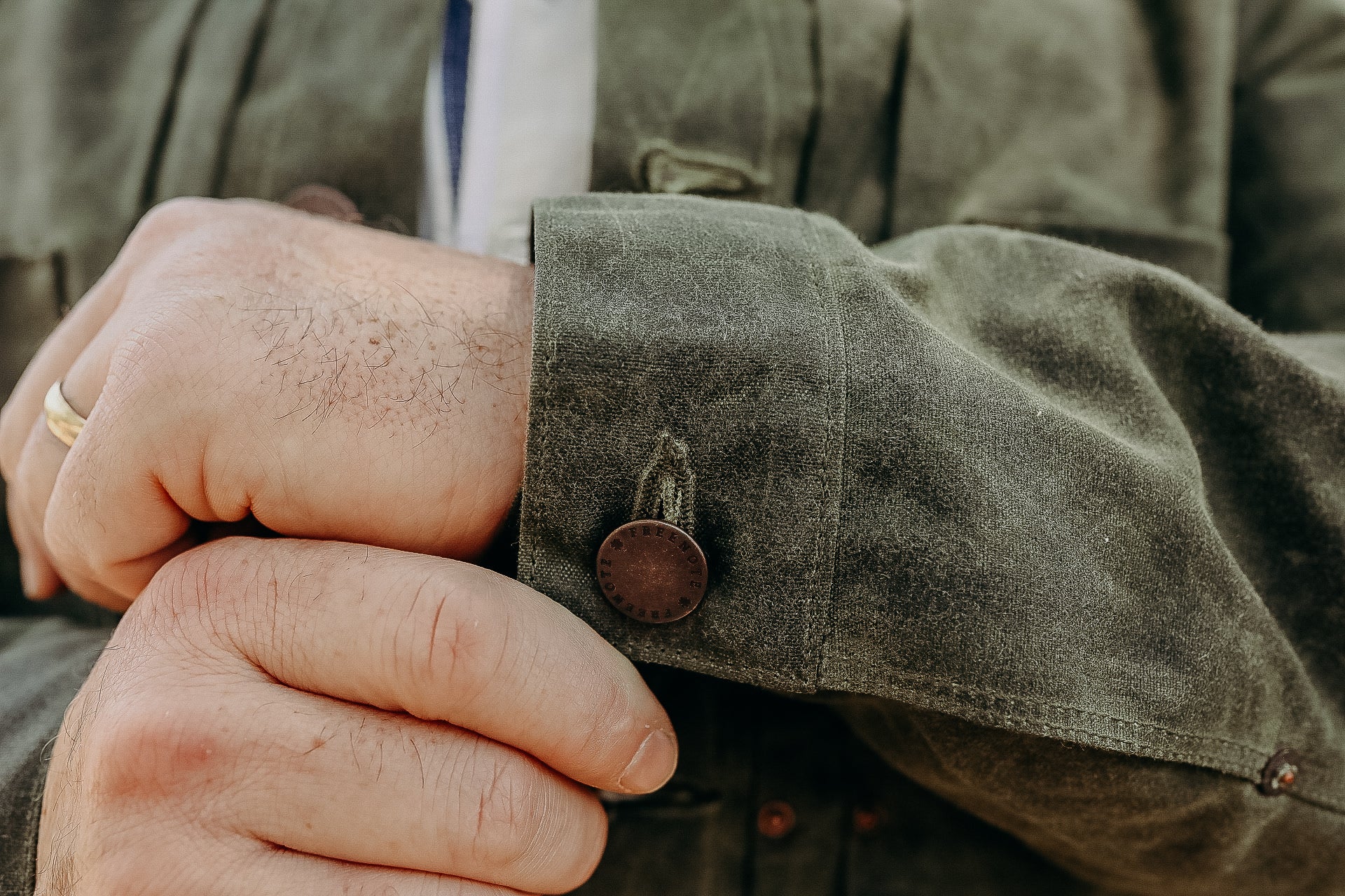 RJ-1 Riders Jacket - Waxed Canvas Olive for ISP