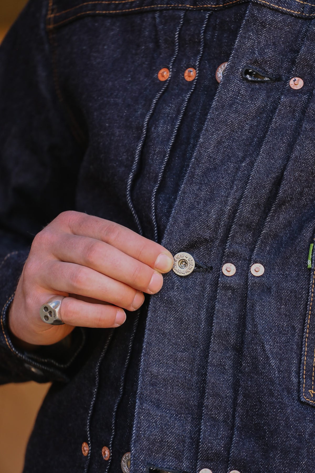 F2432 FOB Factory Selvedge Garage Denim Jacket- Indigo