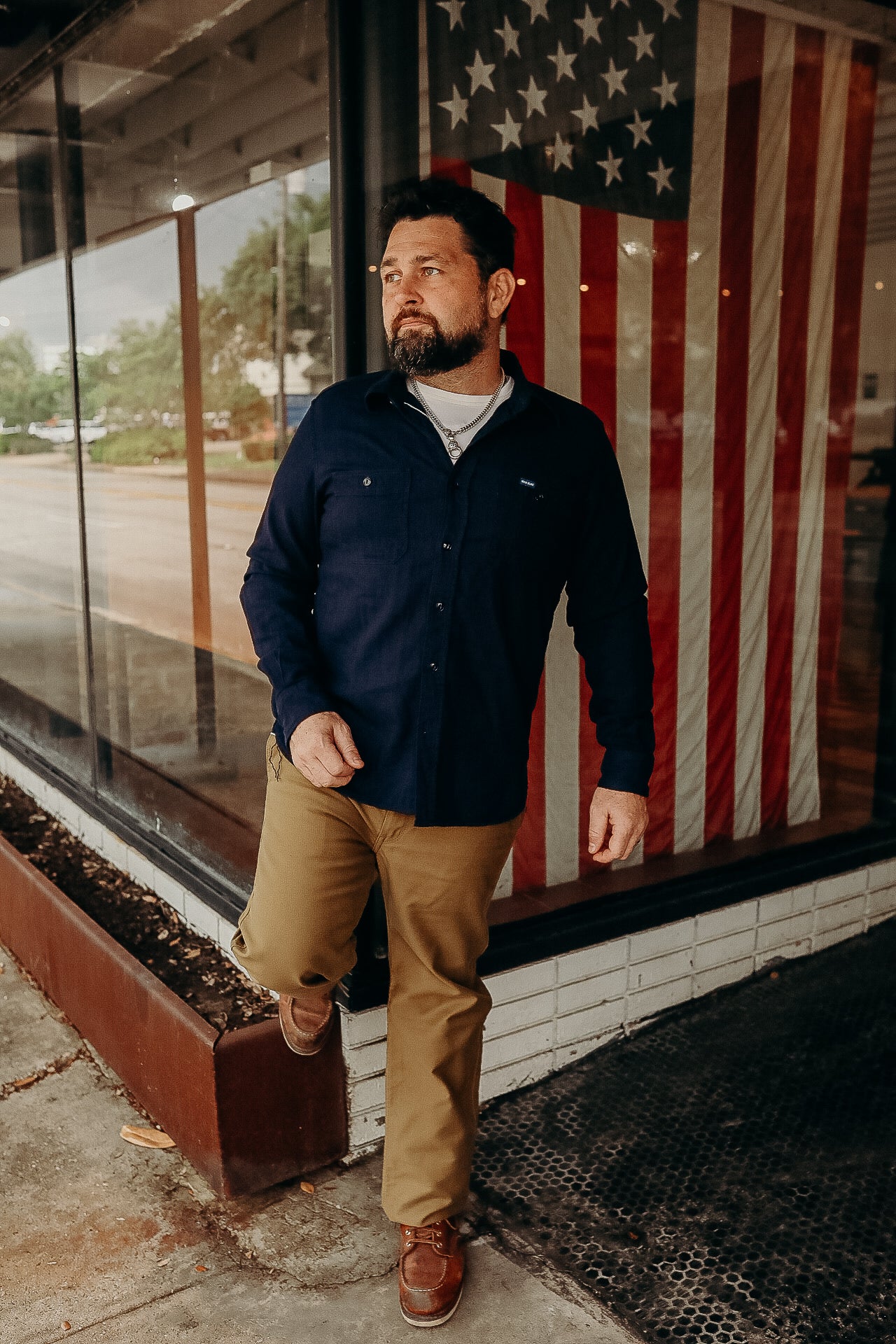 5oz Dobby Cloth Work Shirt - Indigo