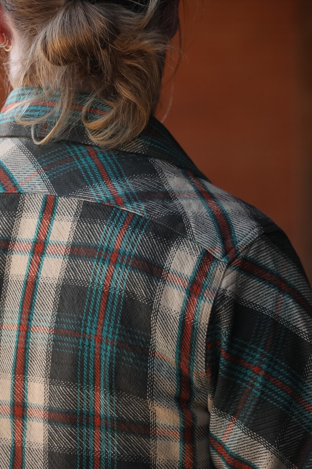 Indigofera Bryson Shirt Flannel Check- Charcoal / Beige / Turquoise / Rust