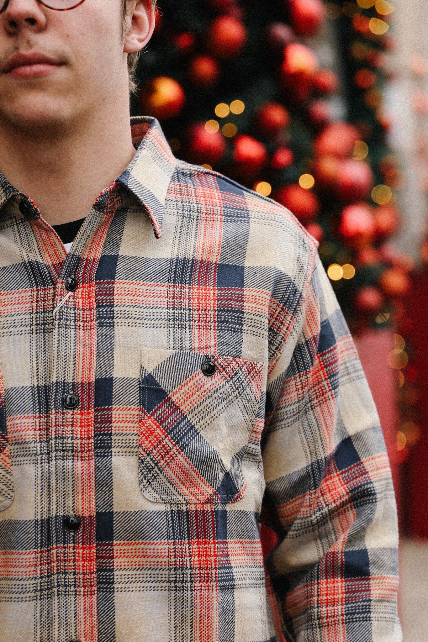SC29562 Twill Check Work Shirt - Beige – Iron Shop Provisions