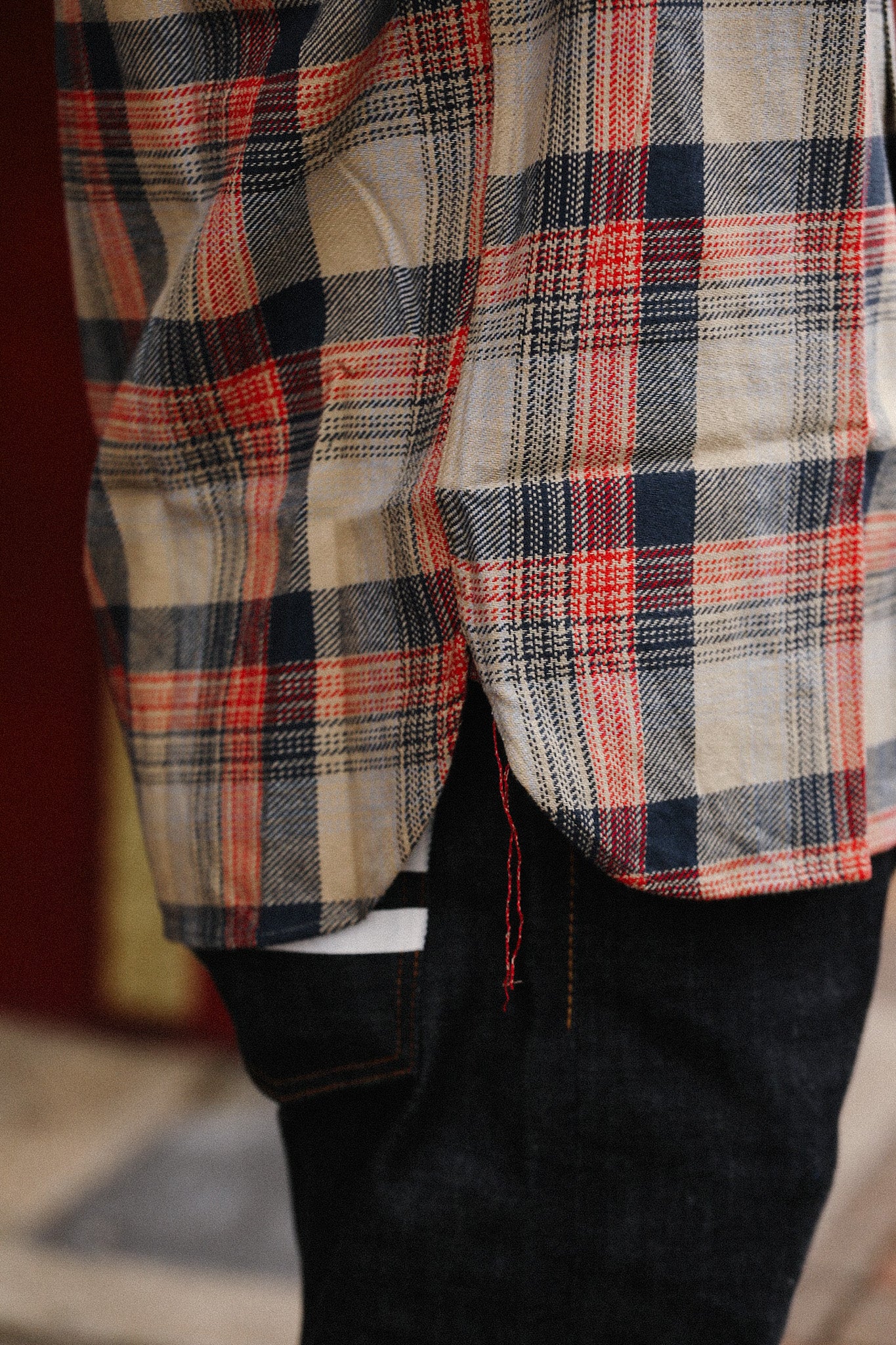 SC29562 Twill Check Work Shirt - Beige