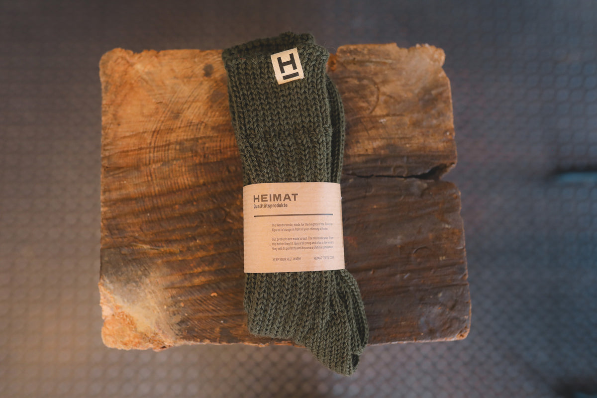Heimat Textil Wander Sock- Military Green