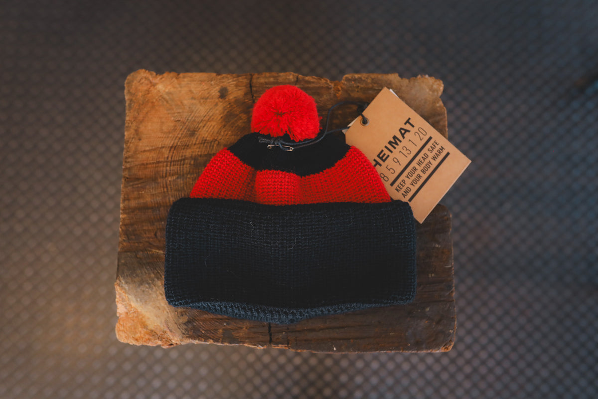 Heimat Textil Signal U-Boat Hat-Ink/ Safety Red