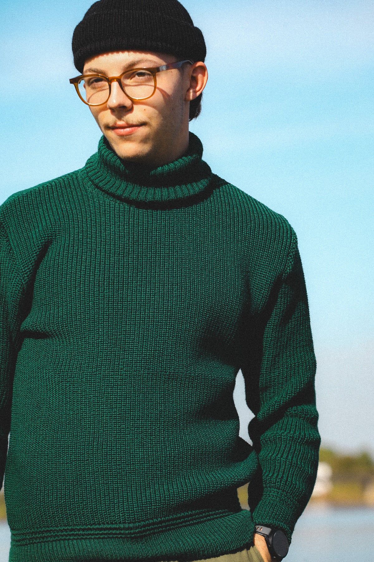 Heimat Textil U-Boat Roll Neck- Tannen Gruen