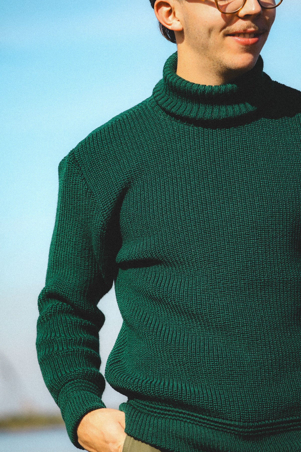 Heimat Textil U-Boat Roll Neck- Tannen Gruen