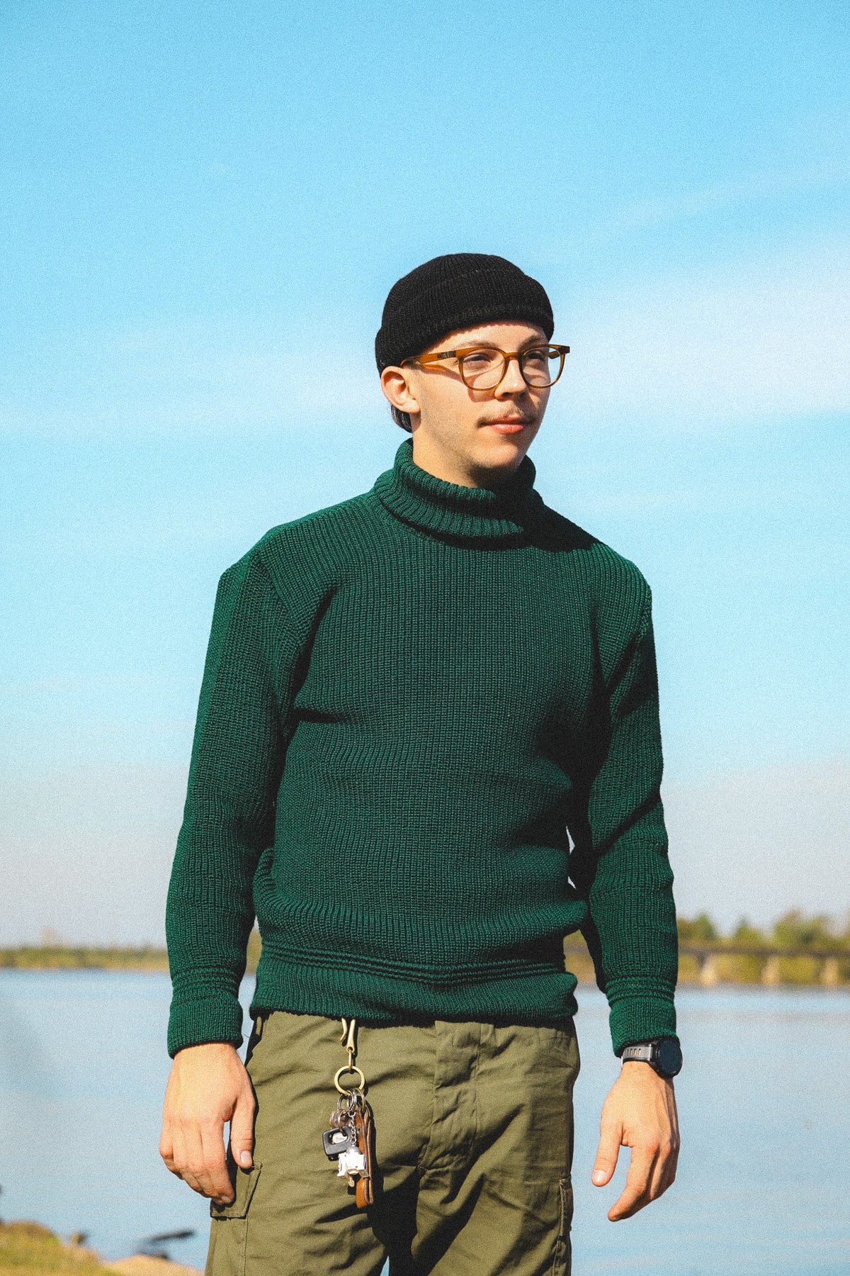 Heimat Textil U-Boat Roll Neck- Tannen Gruen