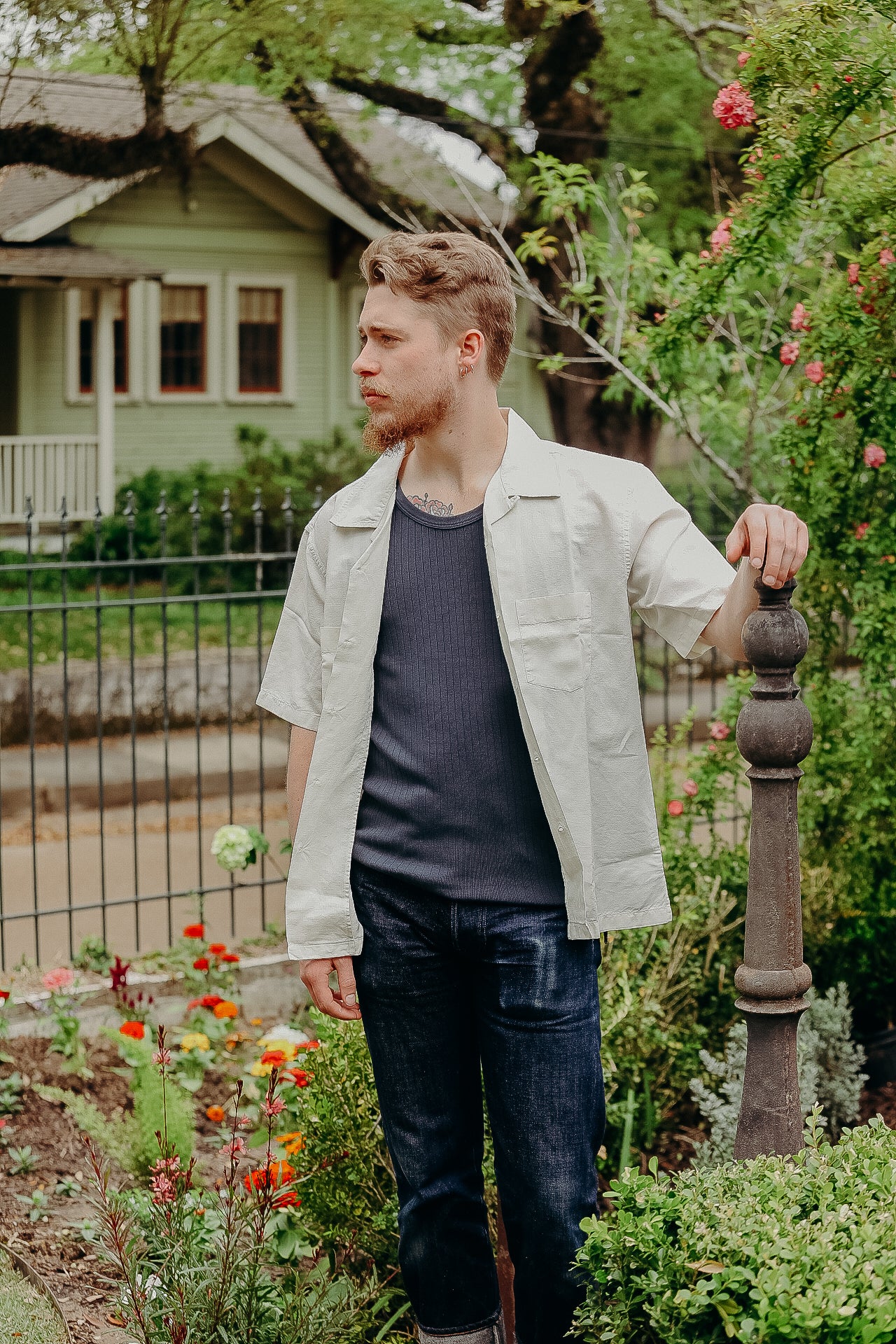 West Linen Shirt - Bone