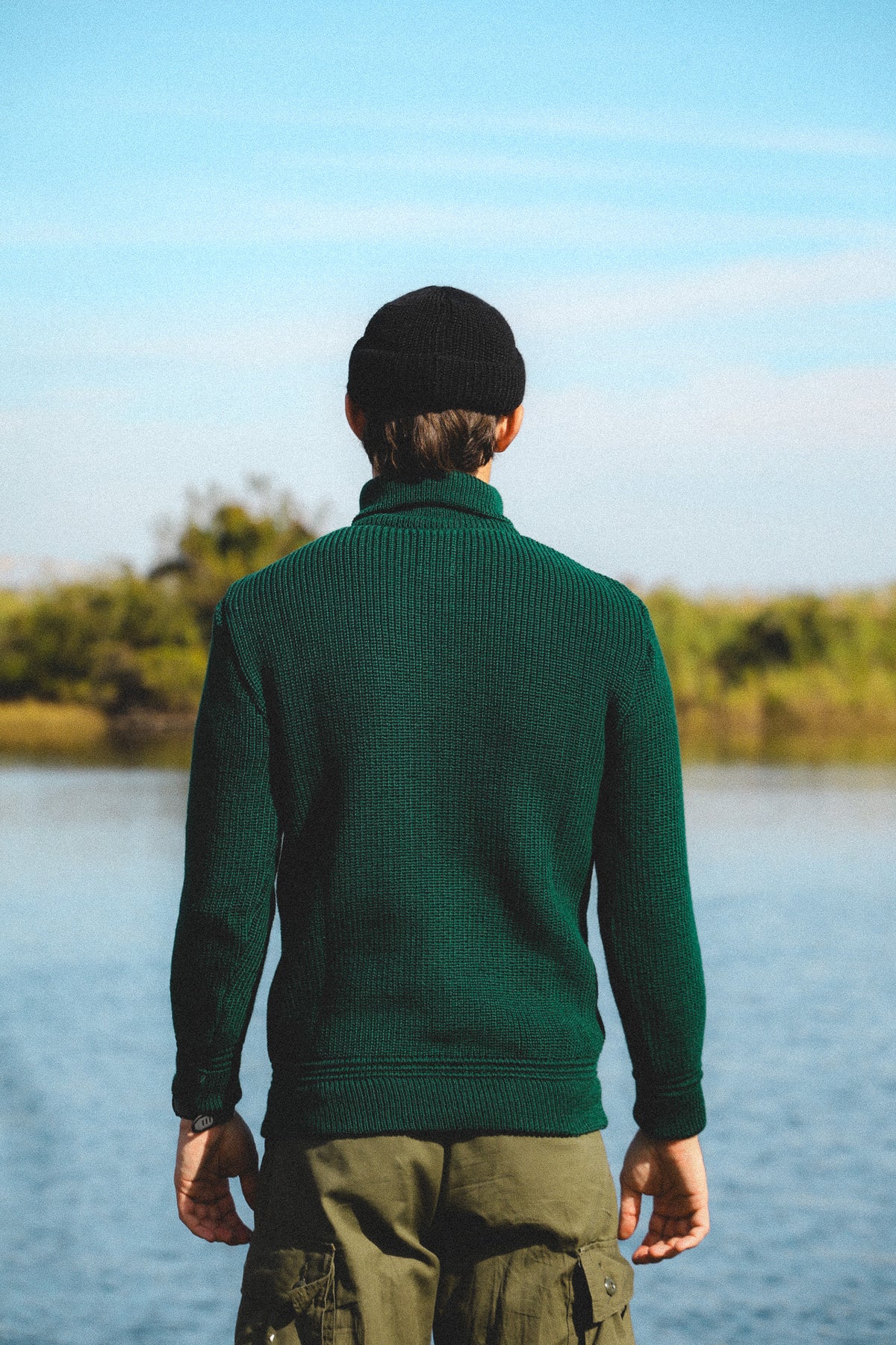 Heimat Textil Skipper Sweater Virgin Wool- Tannen Gruen