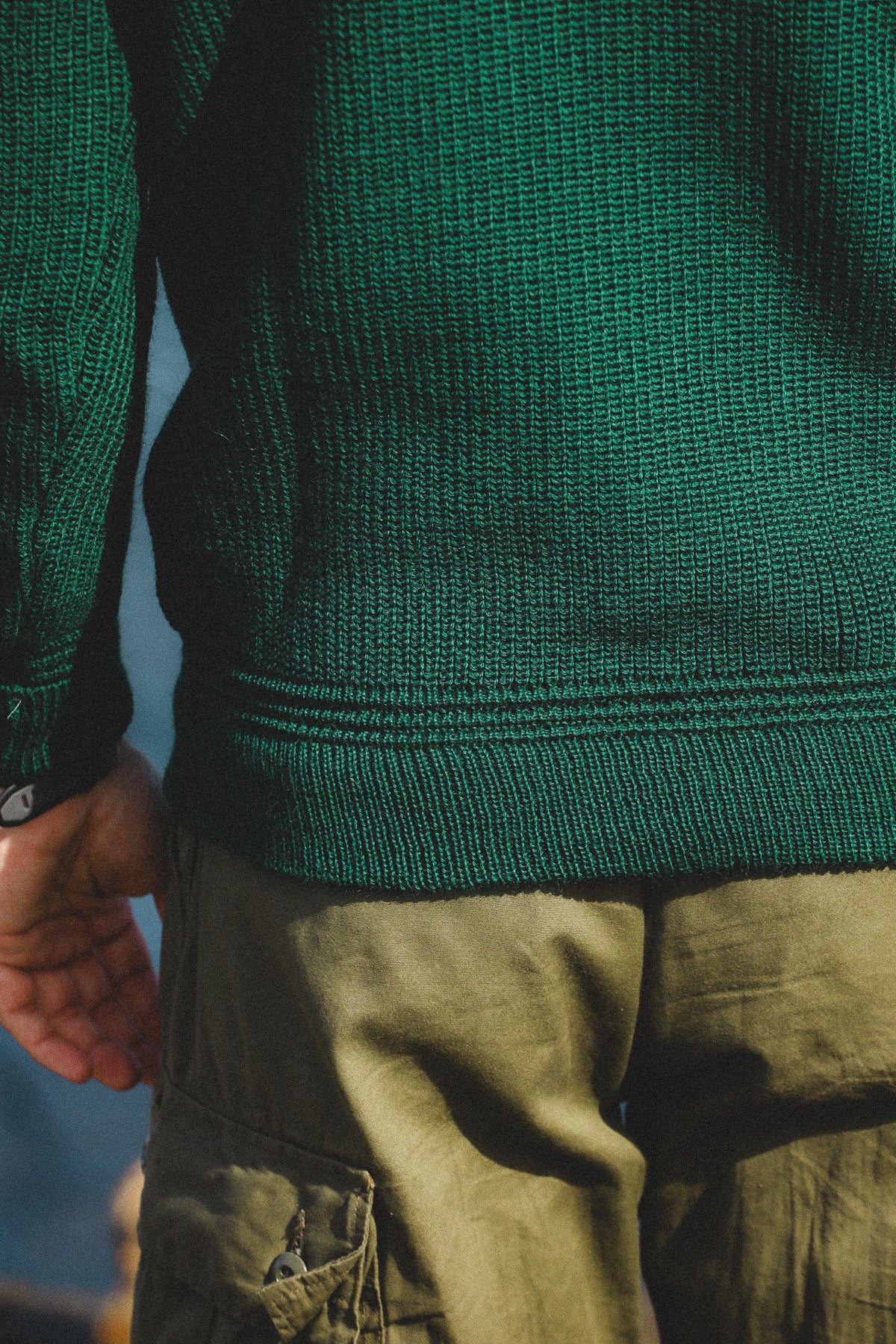 Heimat Textil Skipper Sweater Virgin Wool- Tannen Gruen