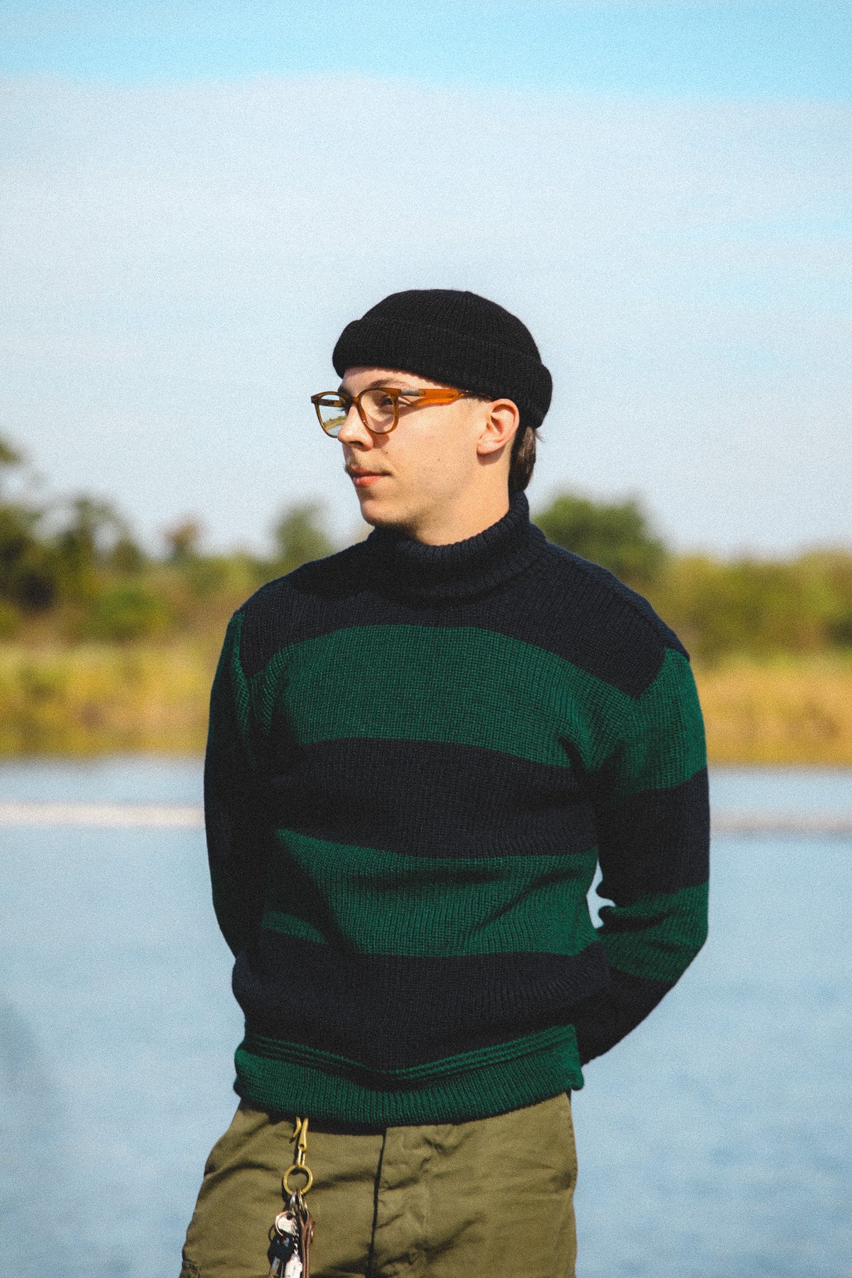 Heimat Textil Signal Roll Neck- Tannen Gruen/ Ink