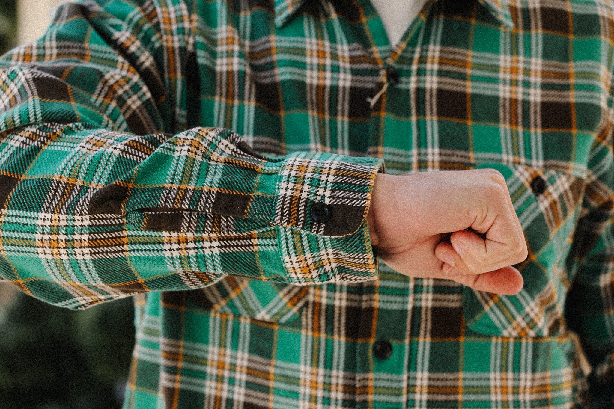 SC29564 Twill Check Work Shirt - Green/Yellow – Iron Shop Provisions