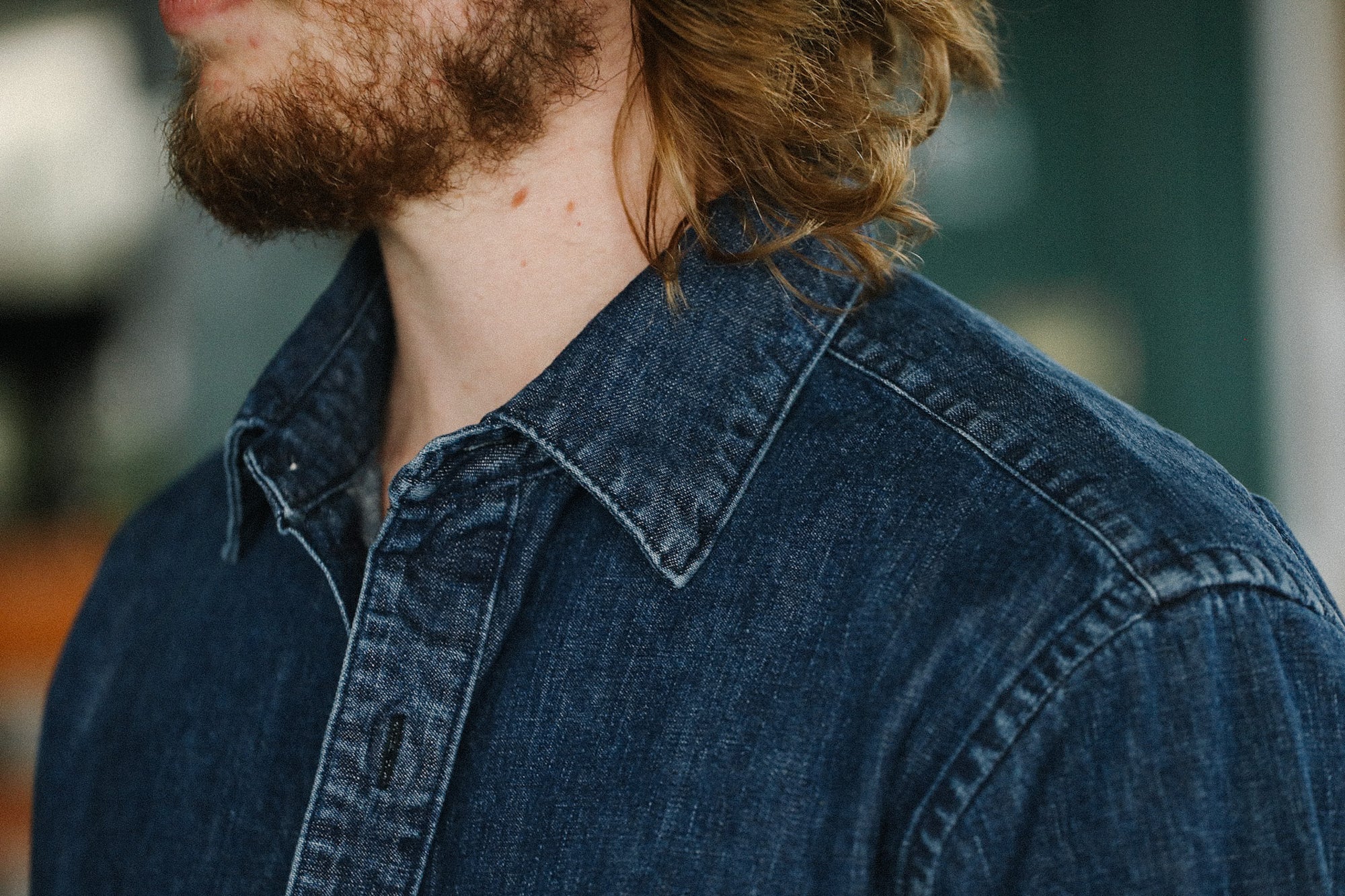 Oxford Shirt - 10oz Stonewash Denim