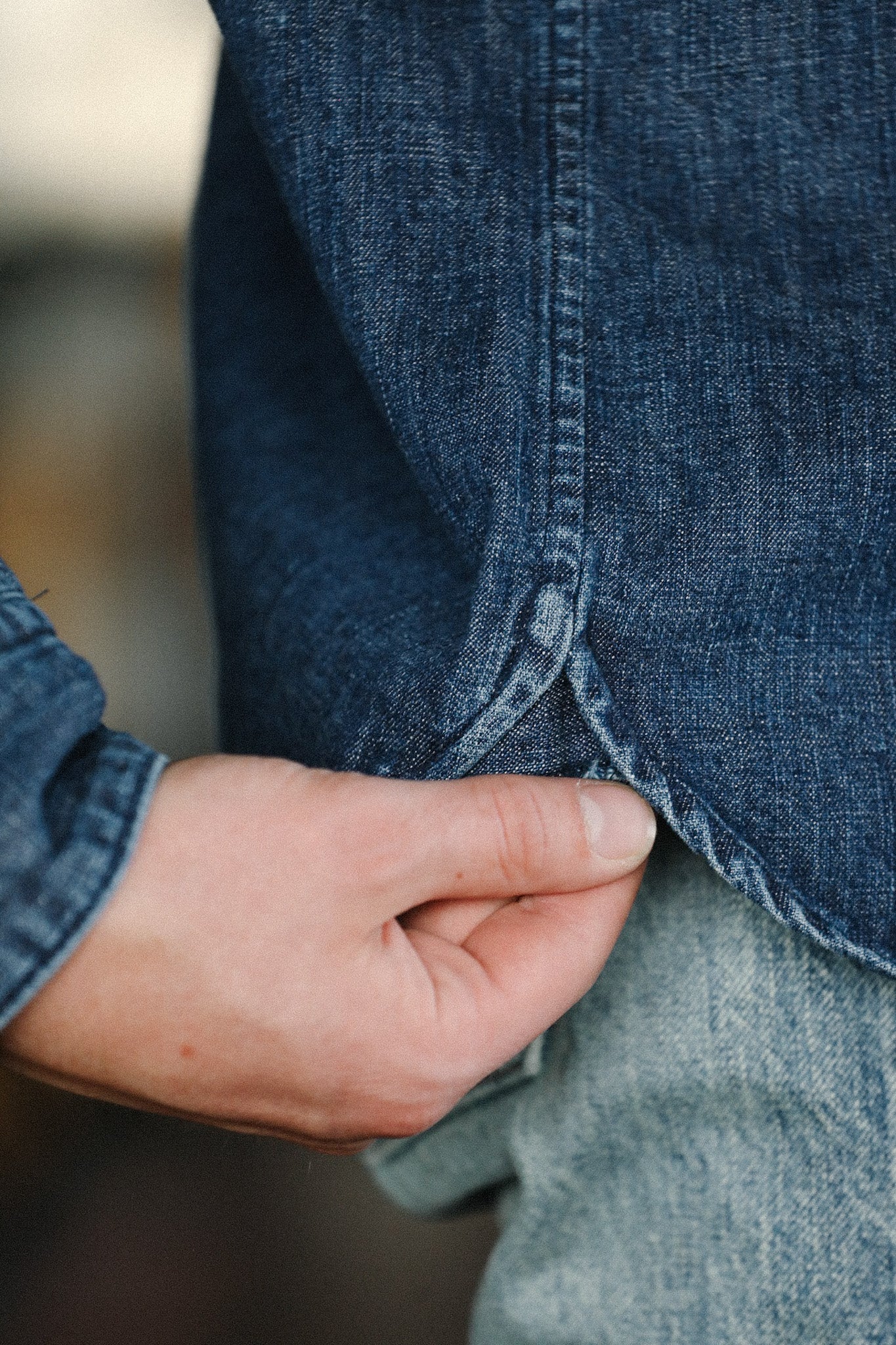 Oxford Shirt - 10oz Stonewash Denim