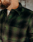 Utility Shirt Green Wool Plaid