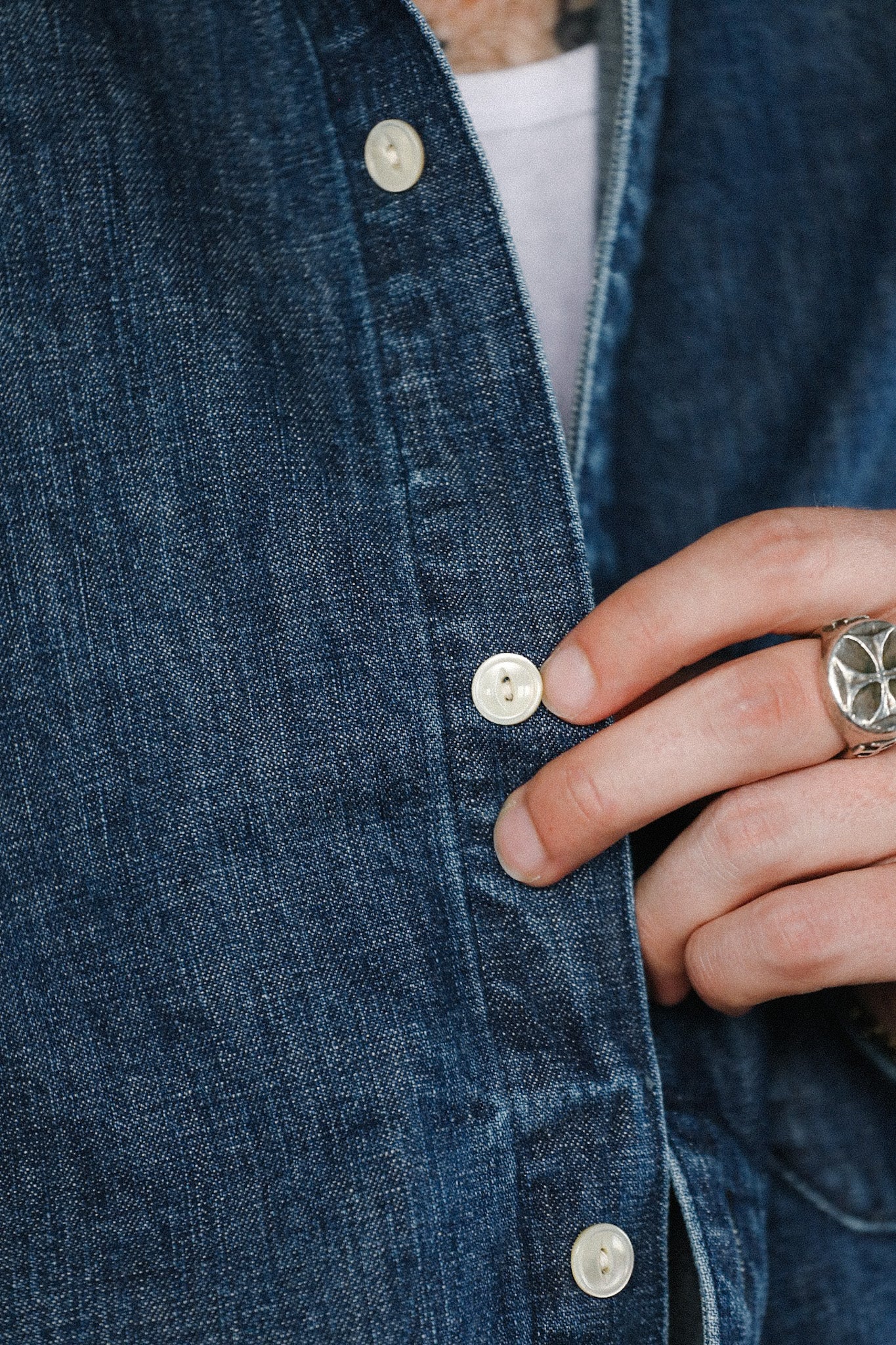 Oxford Shirt - 10oz Stonewash Denim