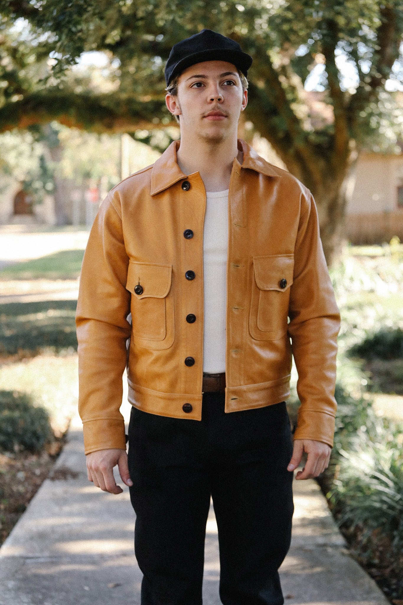 Grafton Jacket-Tan Horsehide