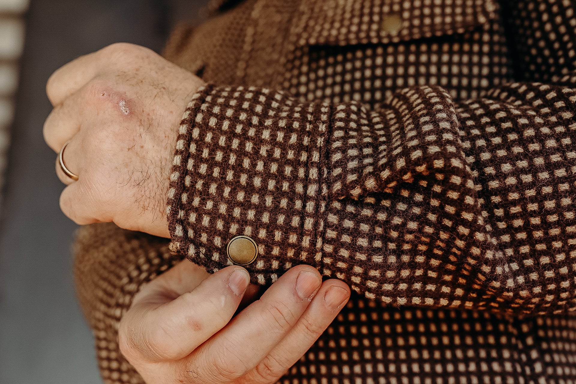 Field Shirt Brown Dot