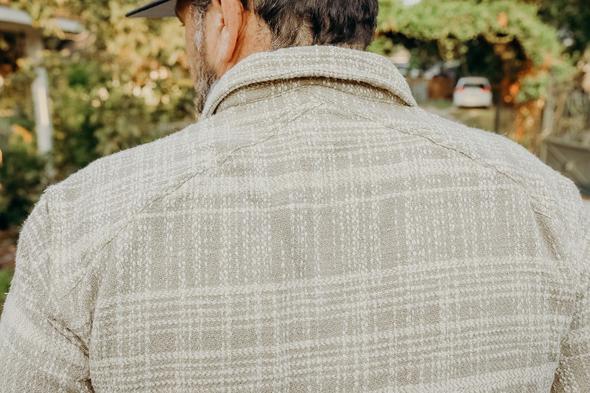 Crosscut Flannel -Alabaster Jacquard