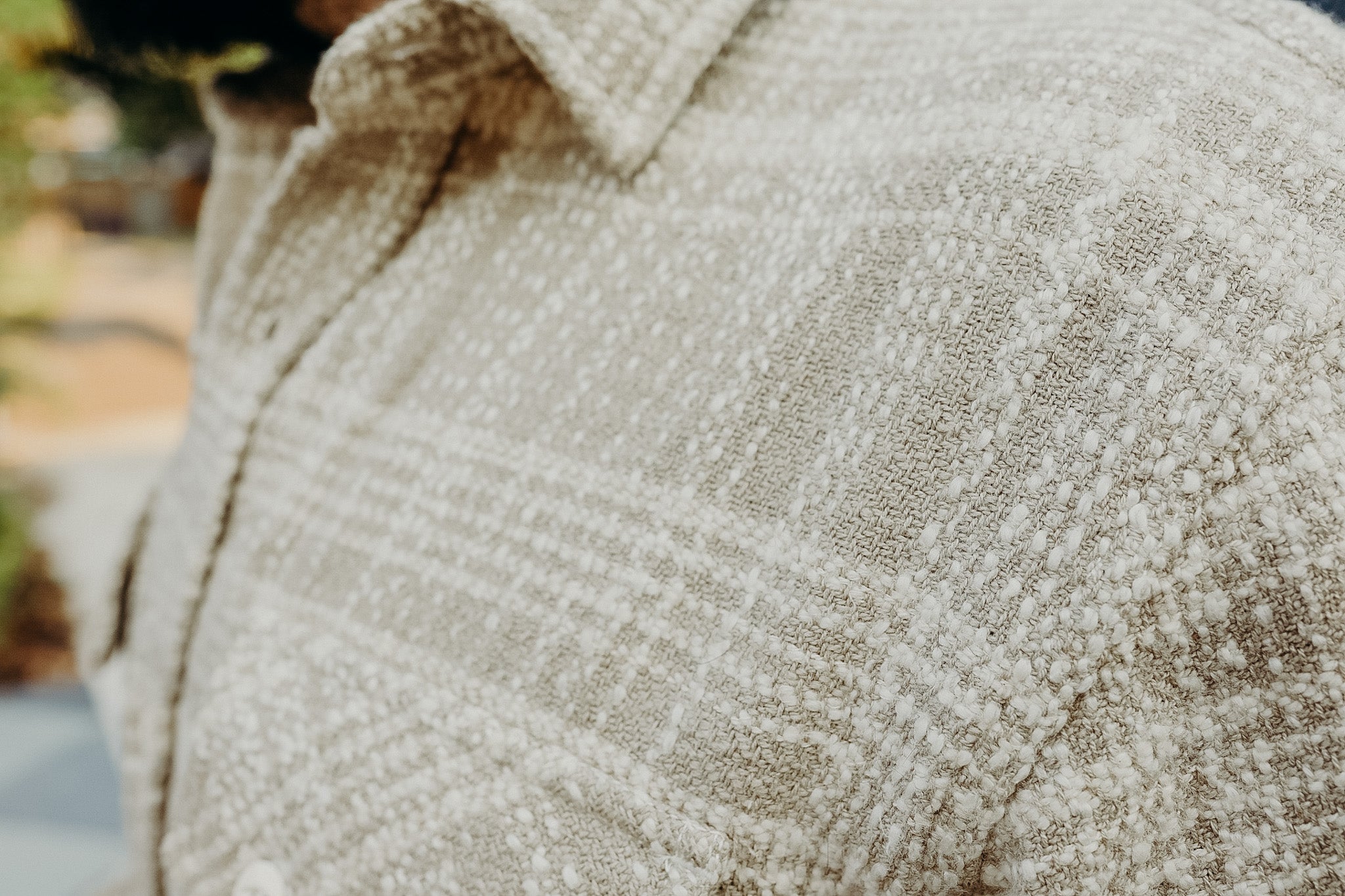 Crosscut Flannel -Alabaster Jacquard
