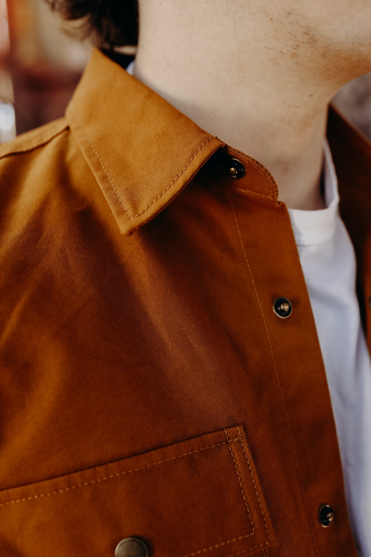 Patrol Shirt- Gold Dry Wax Canvas