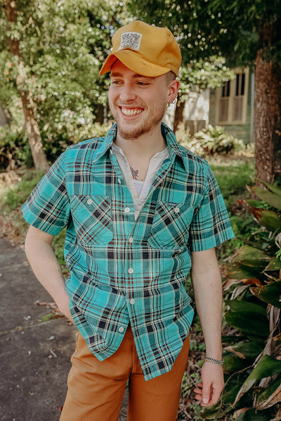 MAATEE&SONS WORK SHIRTS [MIX MADRAS]サイズ3 MAATEE&SONS/マーティーアンドサンズ】Work Shirt - Mix Madras