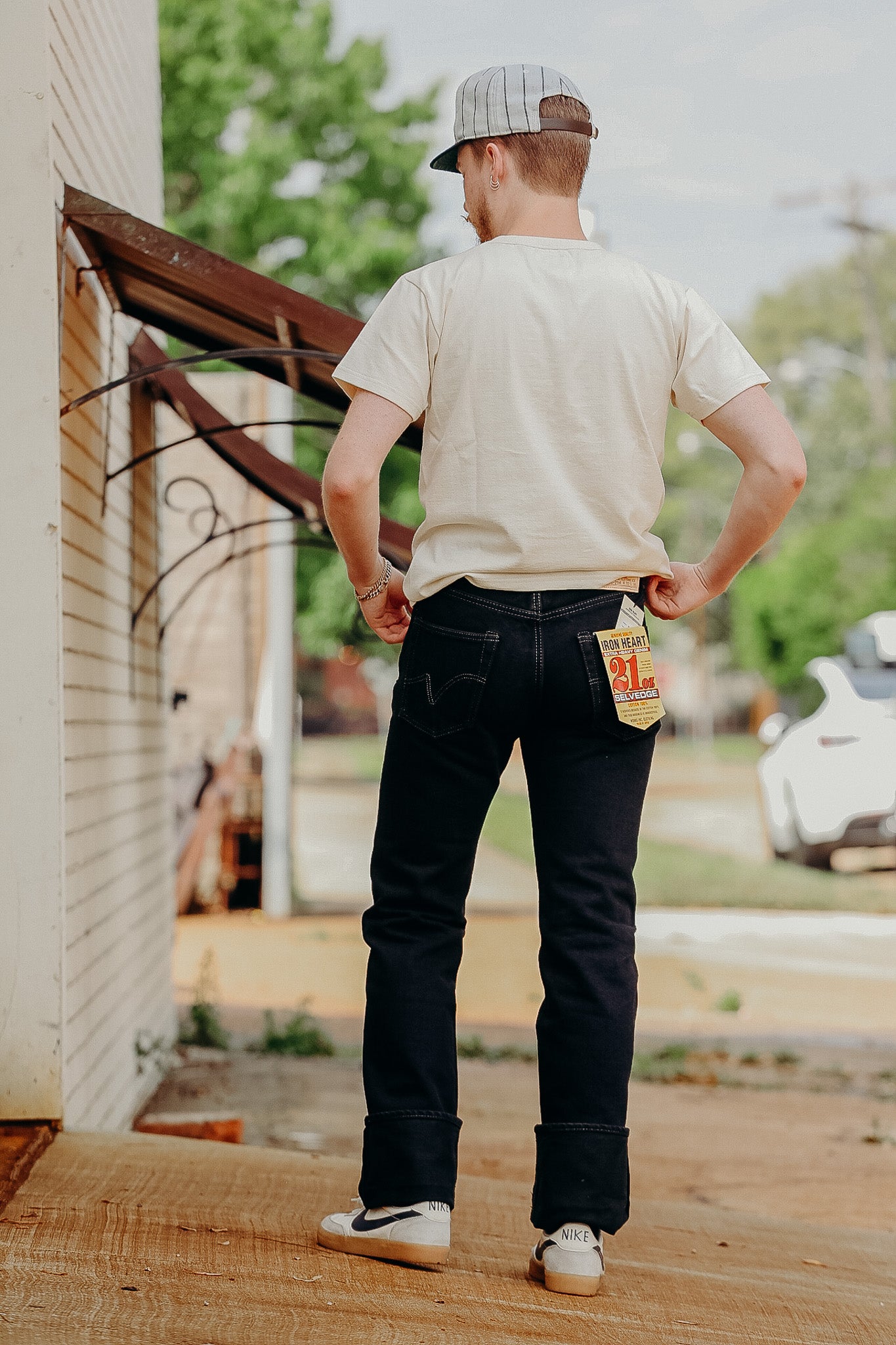 21oz Selvedge Denim Slim Straight Cut Jeans - Indigo 21oz Selvedge Denim Slim Straight Cut Jeans - Indigo