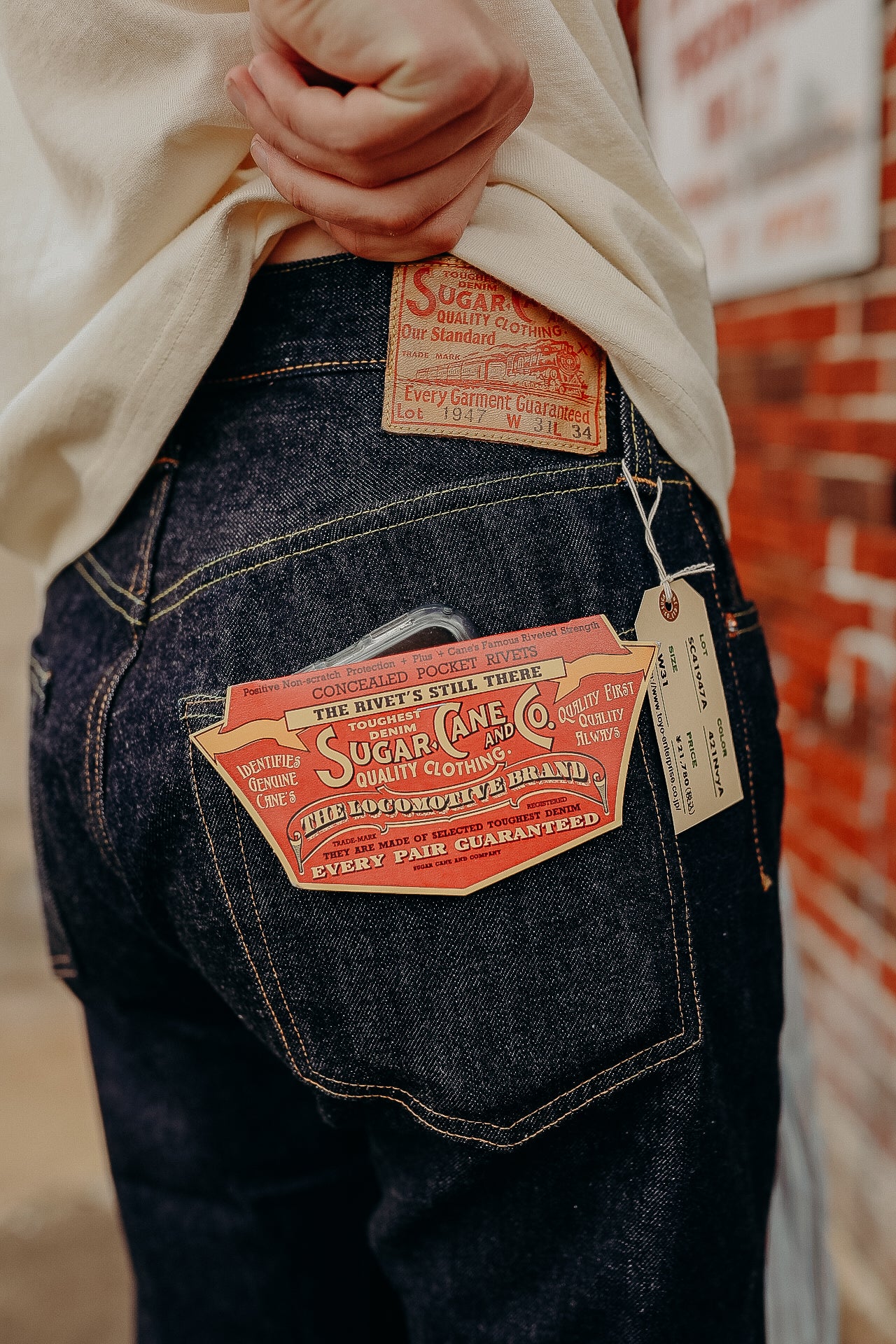 パンツ SUGAR CANE SC41947A 36in SC41947A Sugar Cane 1947 Cut 14.25oz- Indigo – Iron Shop Provisions