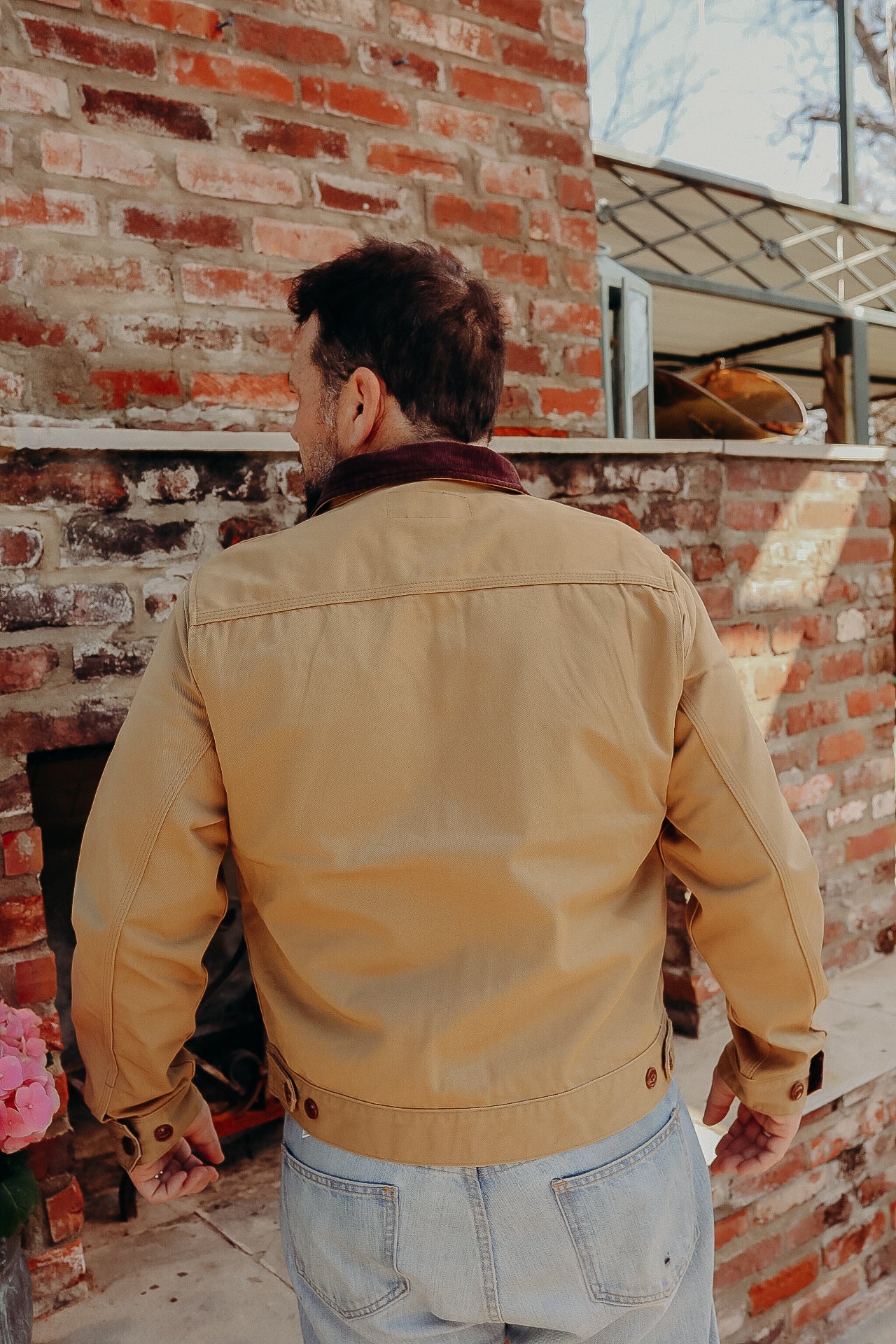 12oz Kurashikizome® Twill Work Jacket - Beige IHJ-144-BEI