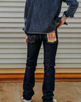 21oz Selvedge Denim Slim Straight Cut Jeans - Indigo IH-666S-21